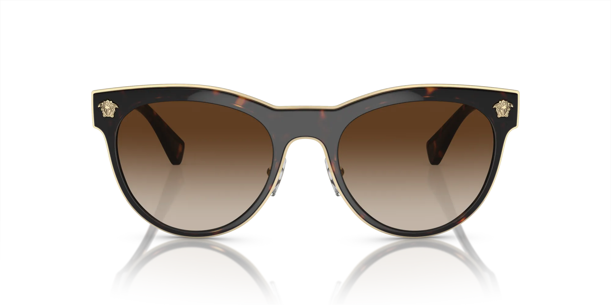 Versace VE2198 125213 Occhiali da sole Metallo Tartaruga Marrone Pantos Normale Sfumato - immagine 3