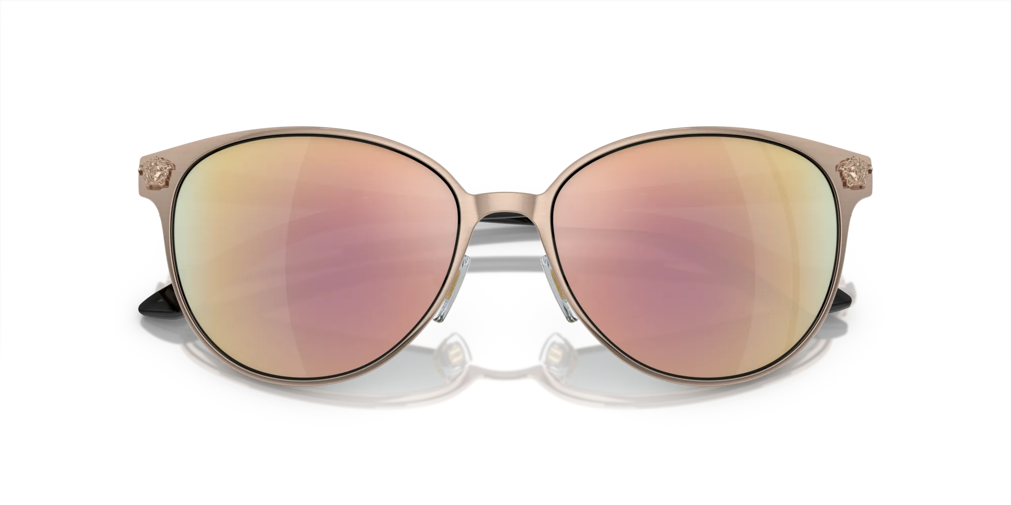 Versace VE2168 14095R Occhiali da sole Metallo Rosa Grigio Pantos Normale - immagine 2