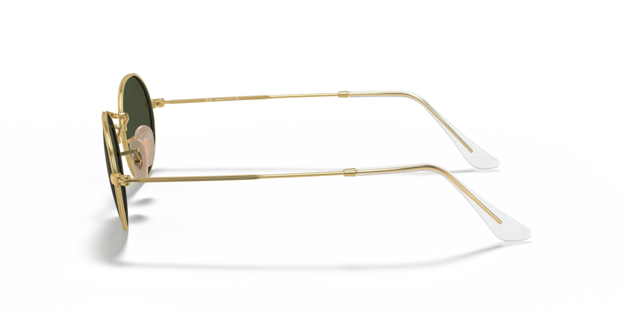 Ray - Ban RB3547 OVAL 001/31 Occhiali da sole Metallo Oro G15 Rotonda Normale - immagine 4