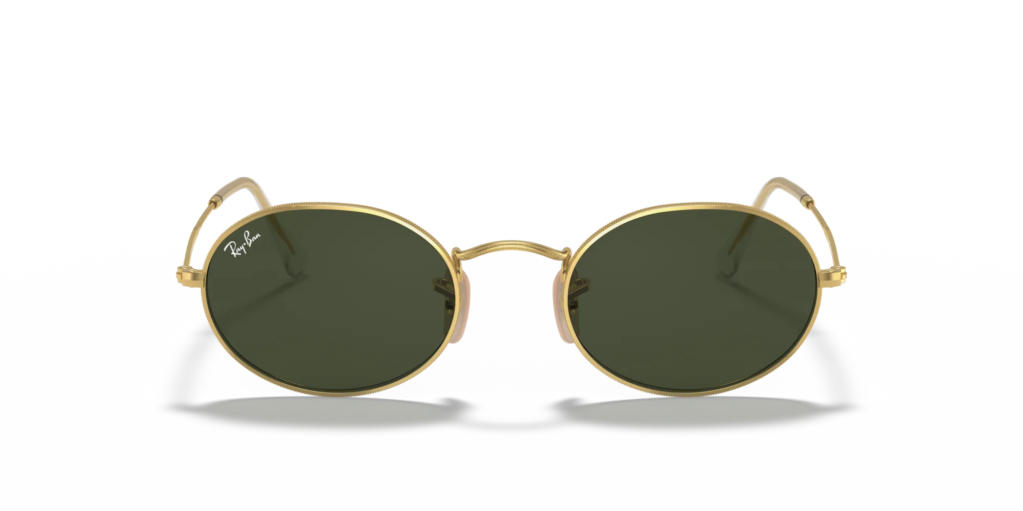 Ray - Ban RB3547 OVAL 001/31 Occhiali da sole Metallo Oro G15 Rotonda Normale - immagine 3