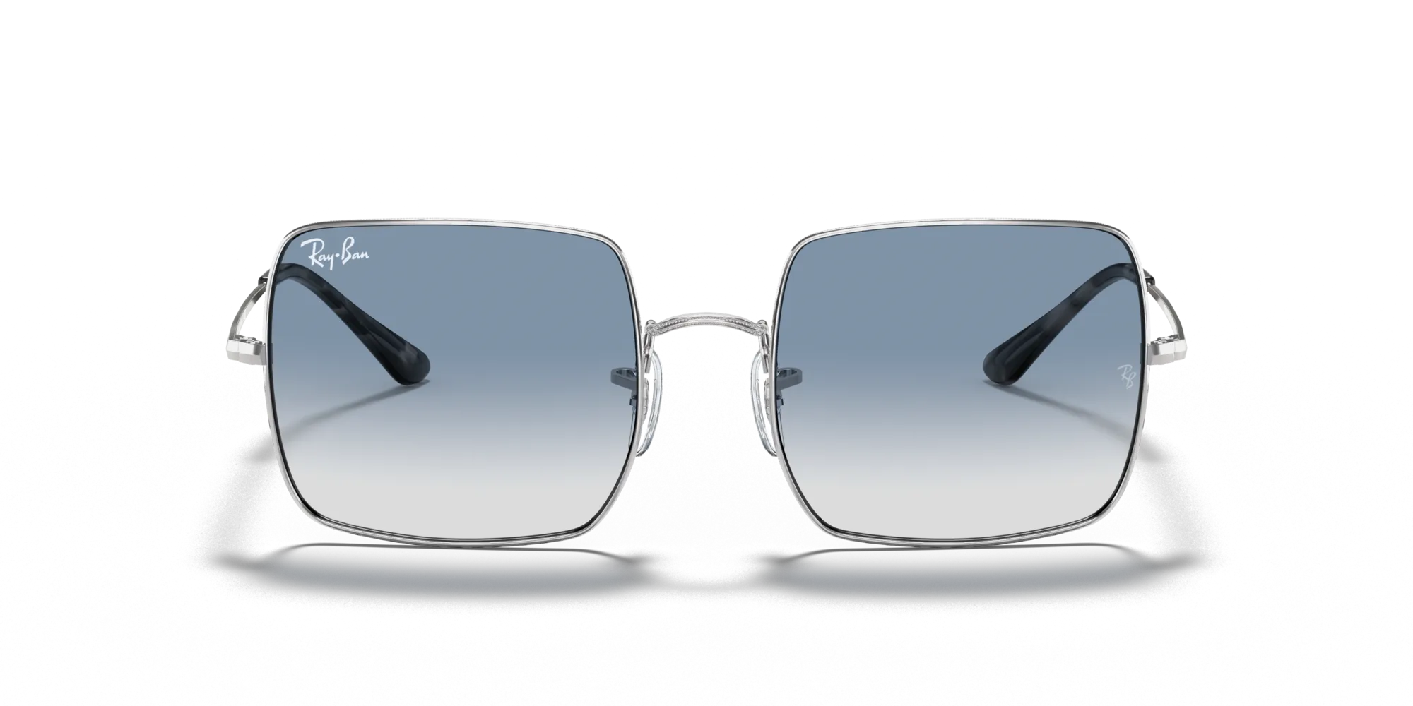 Ray - Ban RB1971 SQUARE 91493F Occhiali da sole Metallo Argento Blu Squadrata Normale Sfumato - immagine 3