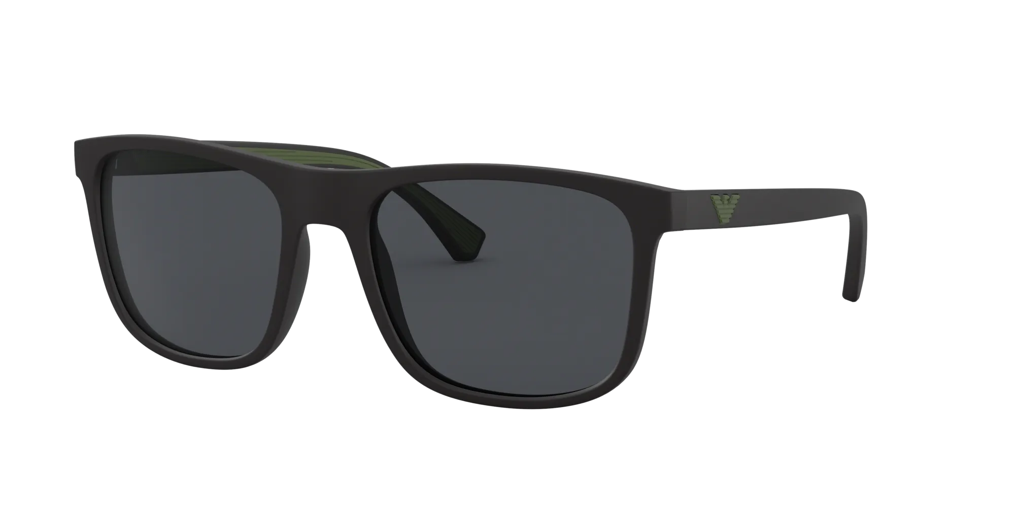Emporio Armani EA4129 504287 Occhiali da sole Iniettato Nero Grigio Squadrata Normale - immagine 1