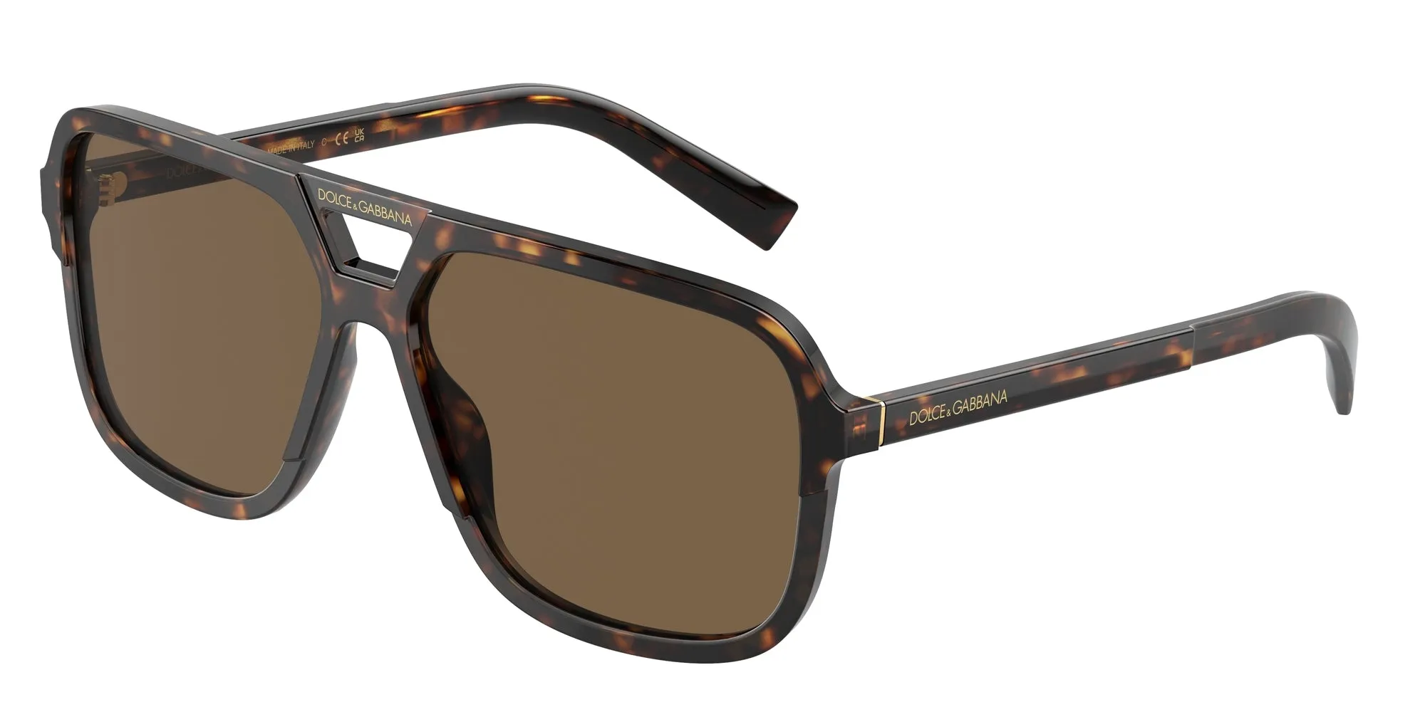 Dolce & Gabbana DG4354 502/73 Occhiali da sole Acetato Tartaruga Marrone Squadrata Normale Sfumato - immagine 1