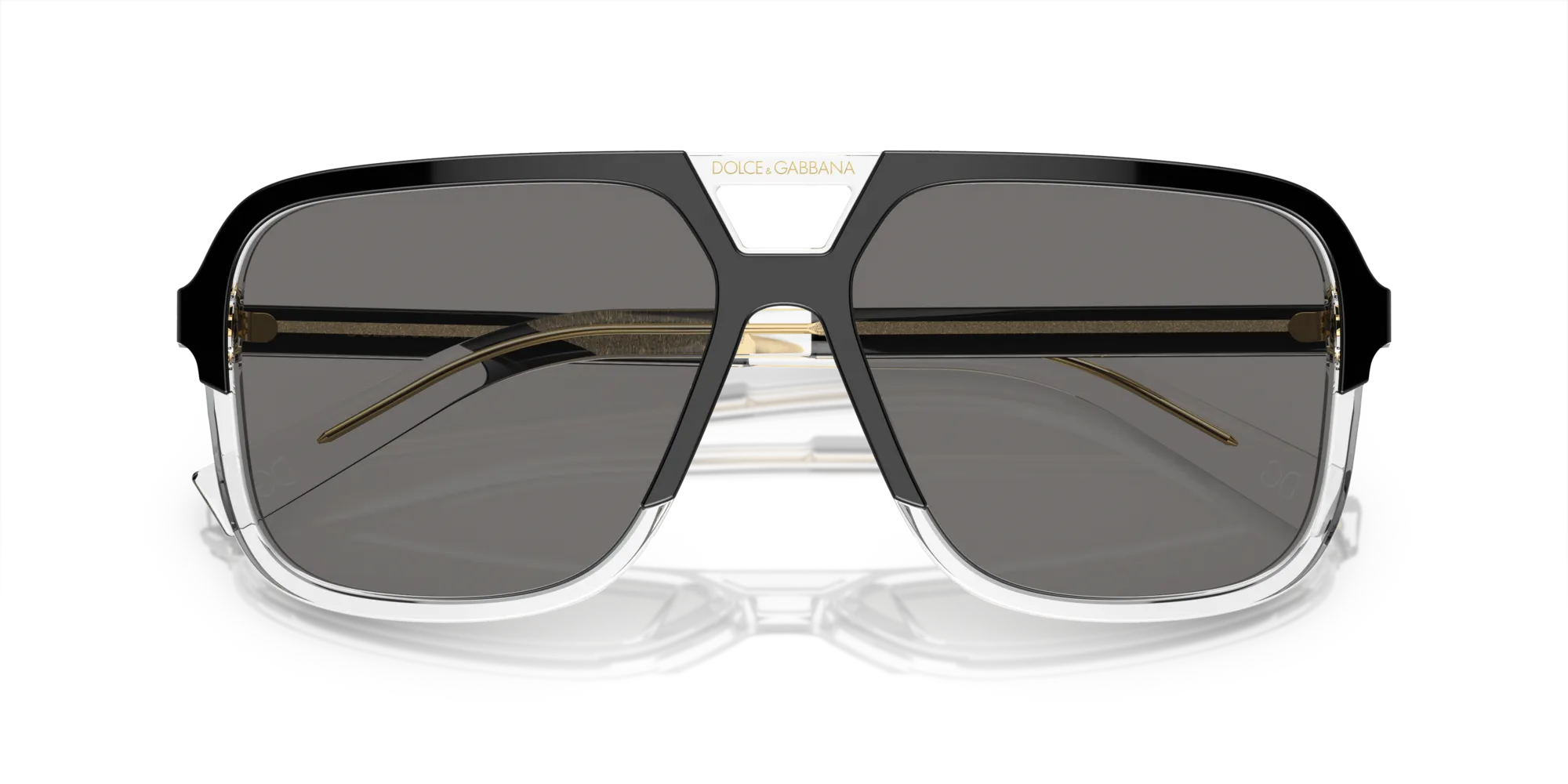 Dolce & Gabbana DG4354 501/81 Occhiali da sole Acetato Nero Grigio Squadrata Polarizzata - immagine 2