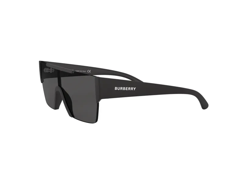 Burberry BE4291 346487 Occhiali da sole Nylon Nero Grigio Squadrata Normale - immagine 3
