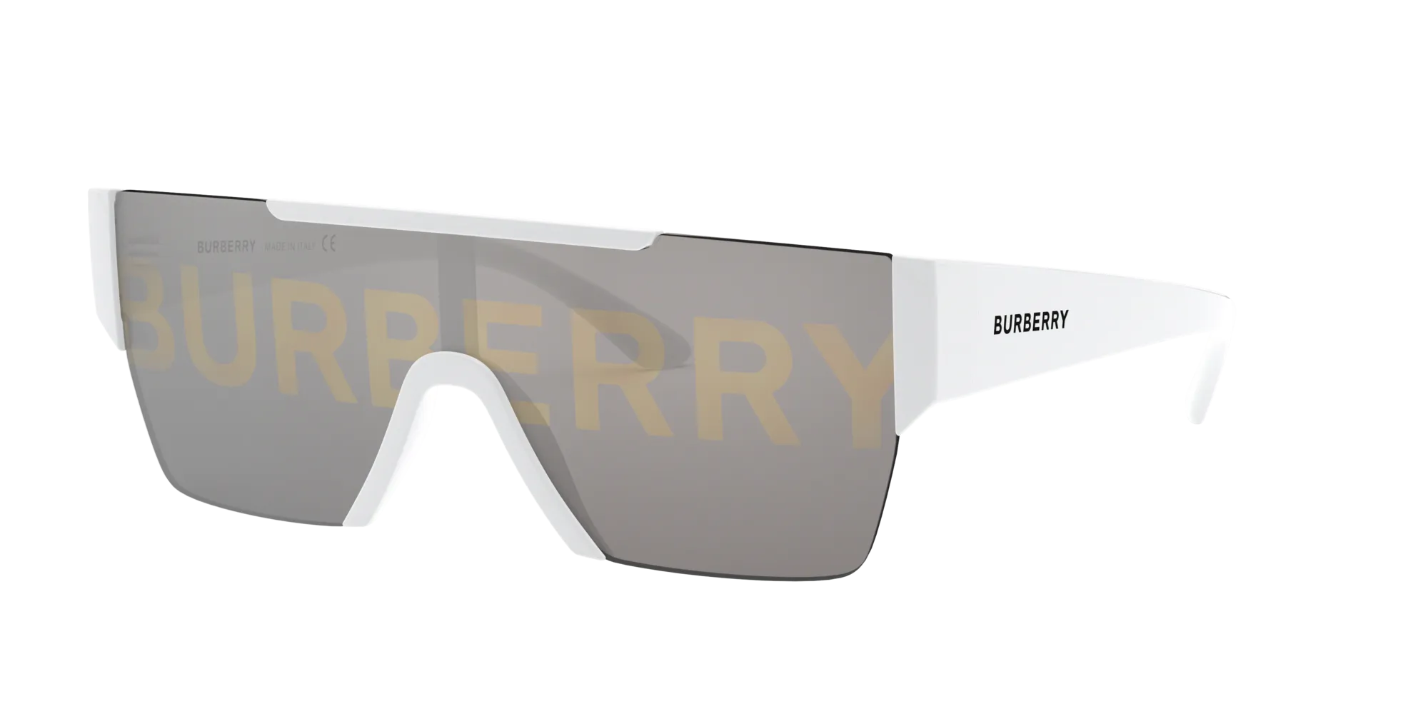 Burberry BE4291 3007/H Occhiali da sole Nylon Bianco Grigio Squadrata Normale Decorazione - immagine 1