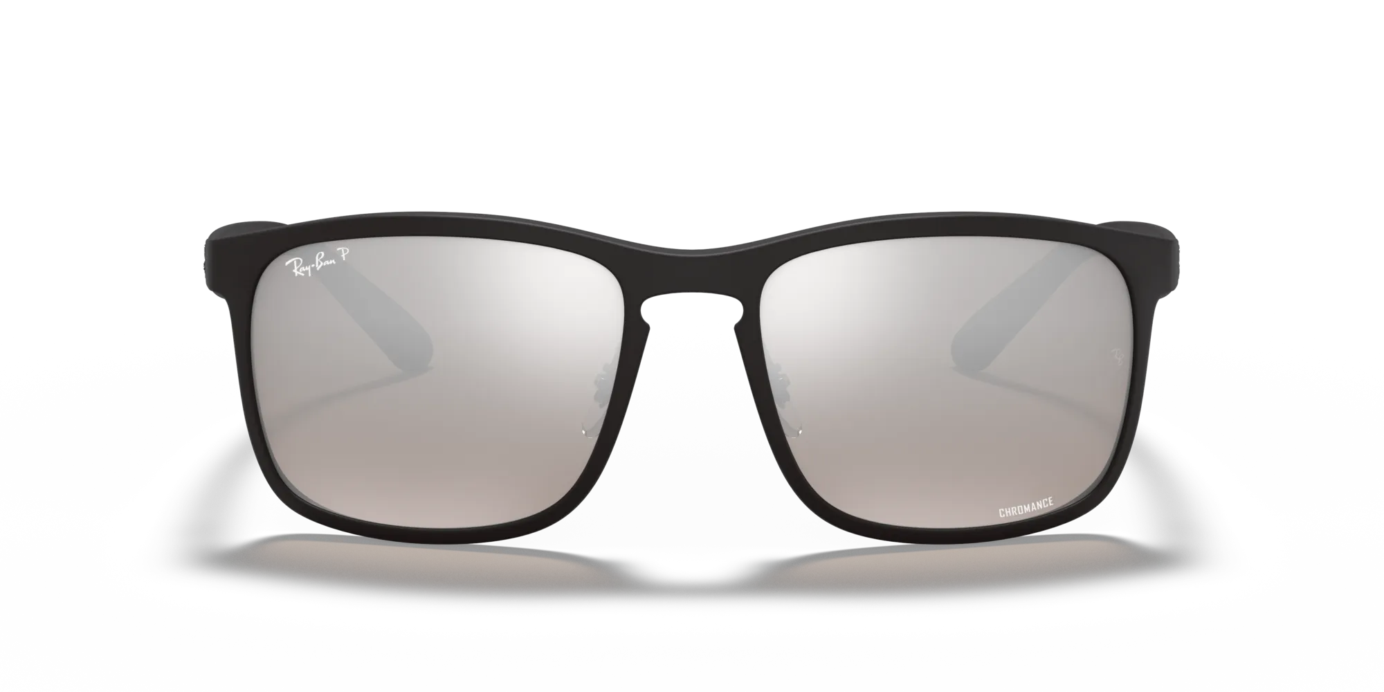 Ray - Ban RB4264 601S5J Occhiali da sole Iniettato Nero Argento Squadrata Polarizzata Specchiato - immagine 3