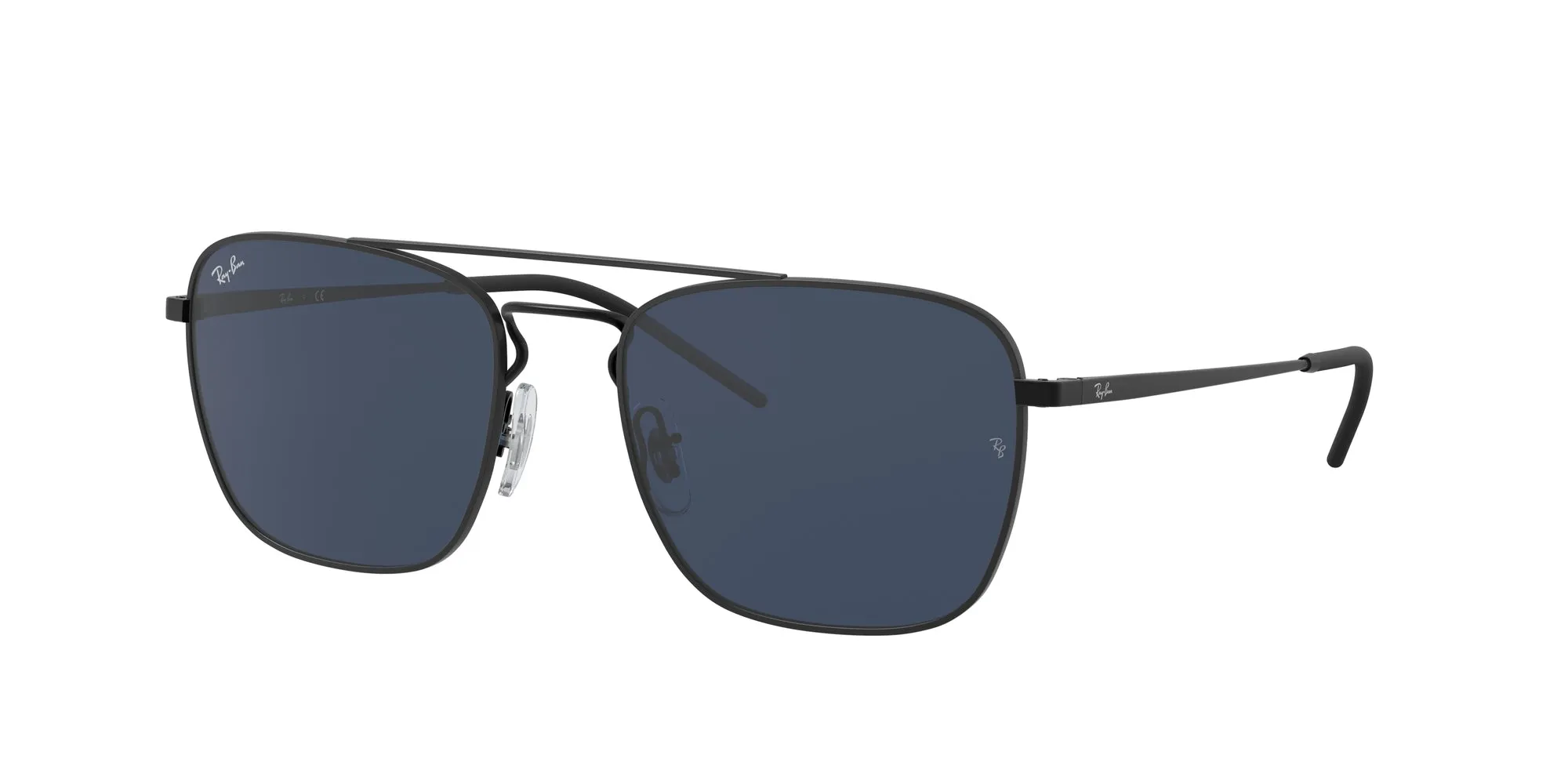 Ray - Ban RB3588 901480 Occhiali da sole Metallo Nero Blu Squadrata Normale - immagine 1
