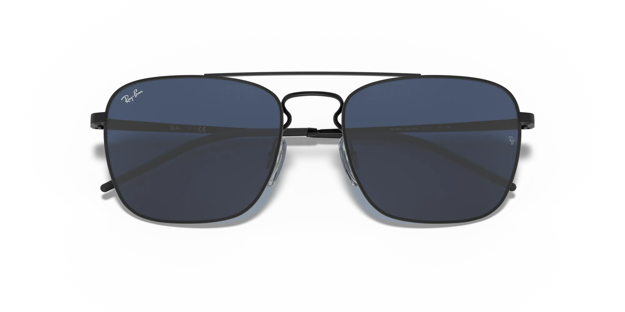 Ray - Ban RB3588 901480 Occhiali da sole Metallo Nero Blu Squadrata Normale - immagine 2