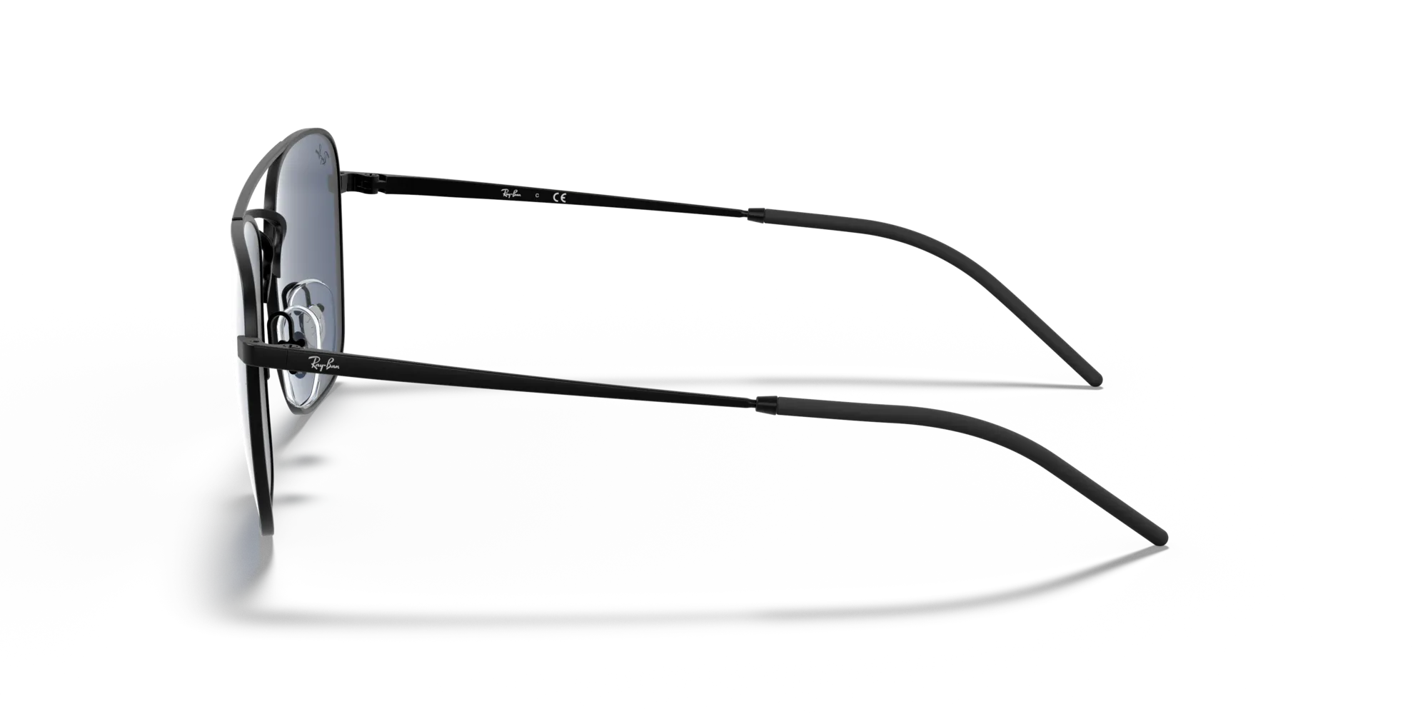 Ray - Ban RB3588 901480 Occhiali da sole Metallo Nero Blu Squadrata Normale - immagine 4