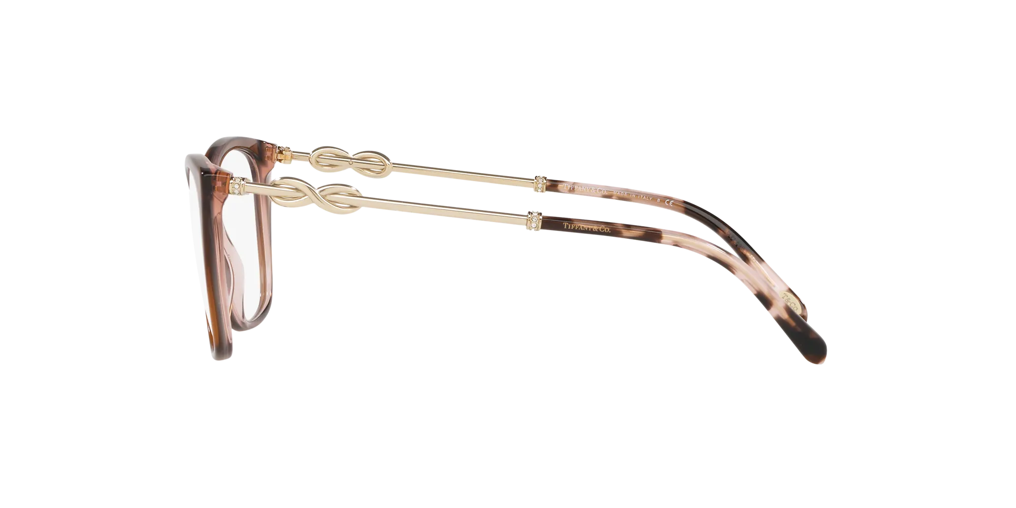 Tiffany TF2160B 8255 Montature da vista Acetato Marrone Squadrata Normale - immagine 3