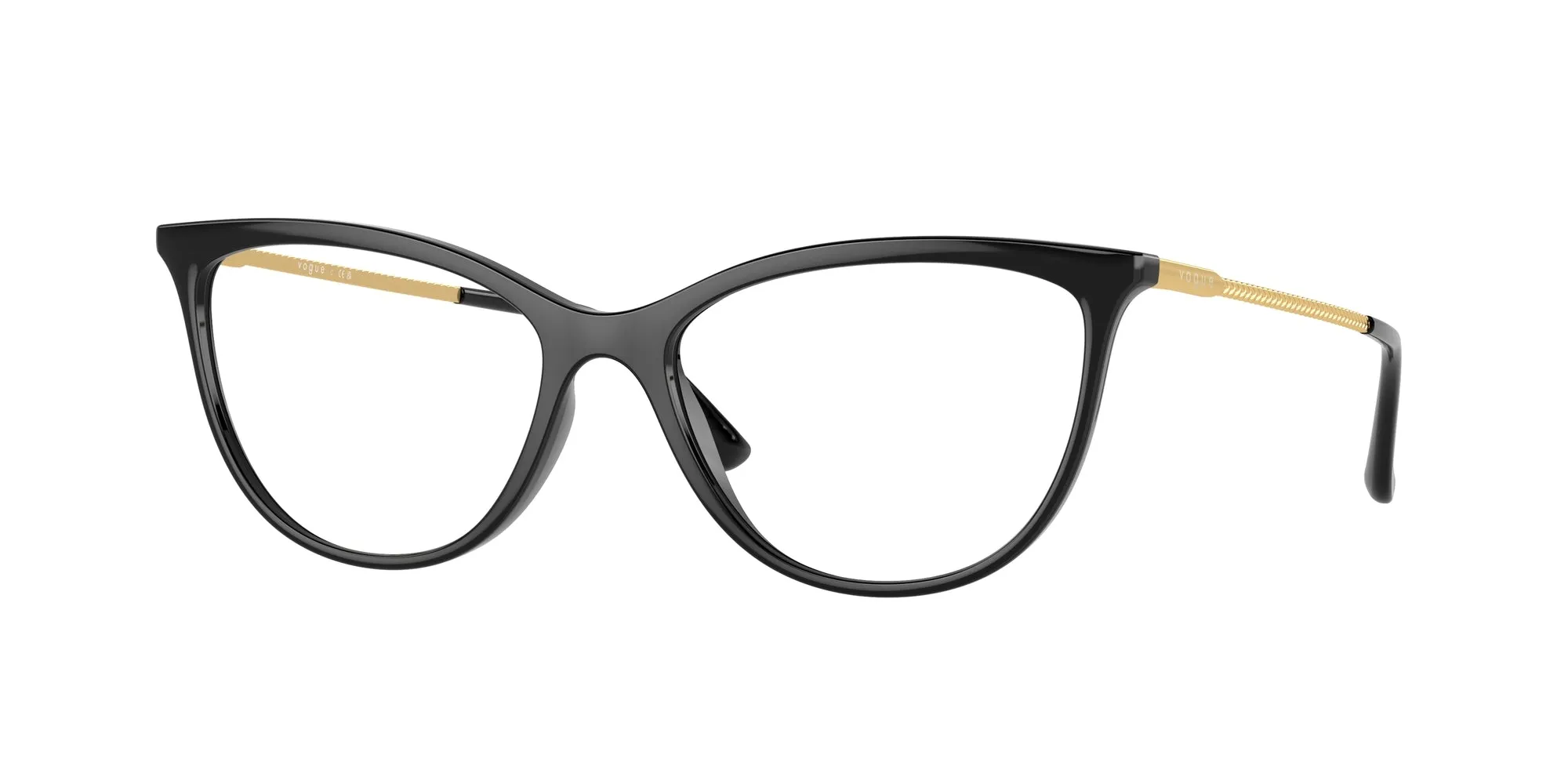 VOGUE EYEWEAR VO5239 W44 Montature da vista Iniettato Nero Cat Eye Normale - immagine 1