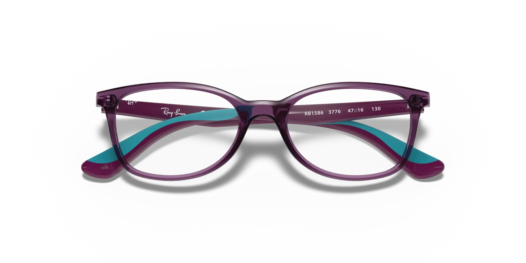 Ray - Ban RY1586 3776 Montature da vista bambino Plastica Viola Squadrata - immagine 2