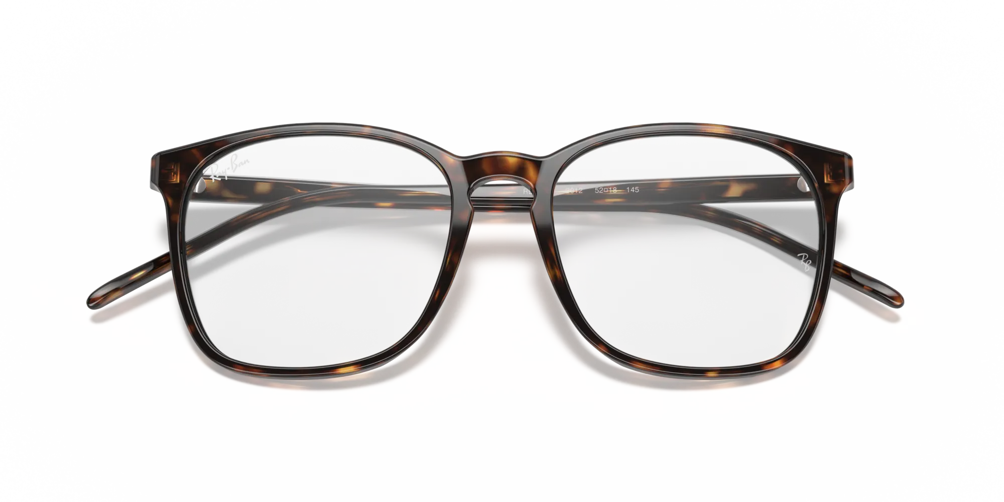 Ray - Ban RX5387 2012 Montature da vista Acetato Tartaruga Trasparente Squadrata Normale - immagine 2