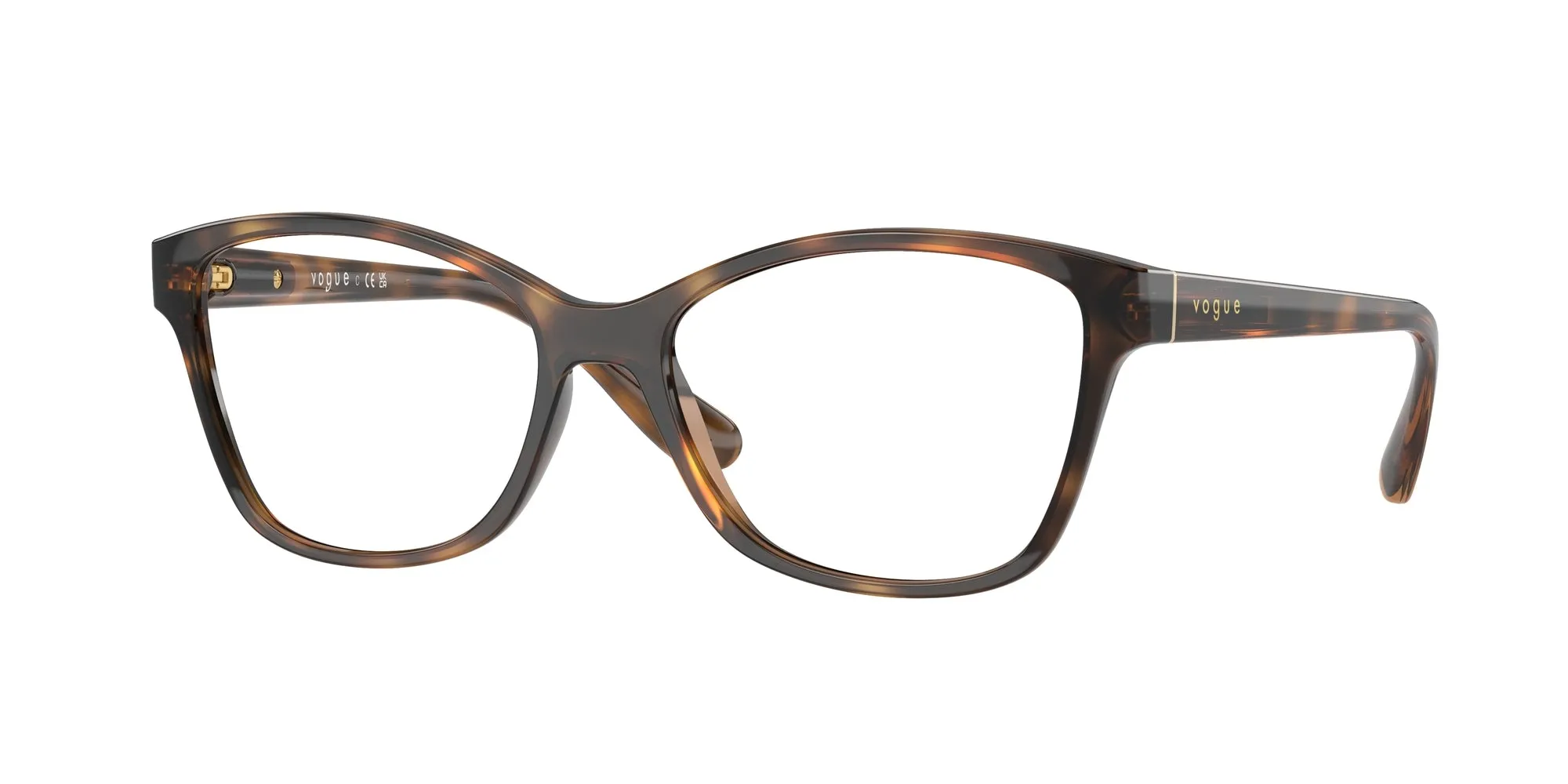 VOGUE EYEWEAR VO2998 2386 Montature da vista Iniettato Tartaruga Trasparente Cat Eye Normale - immagine 1