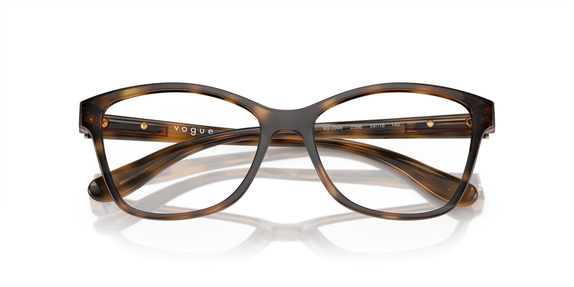 VOGUE EYEWEAR VO2998 2386 Montature da vista Iniettato Tartaruga Trasparente Cat Eye Normale - immagine 2