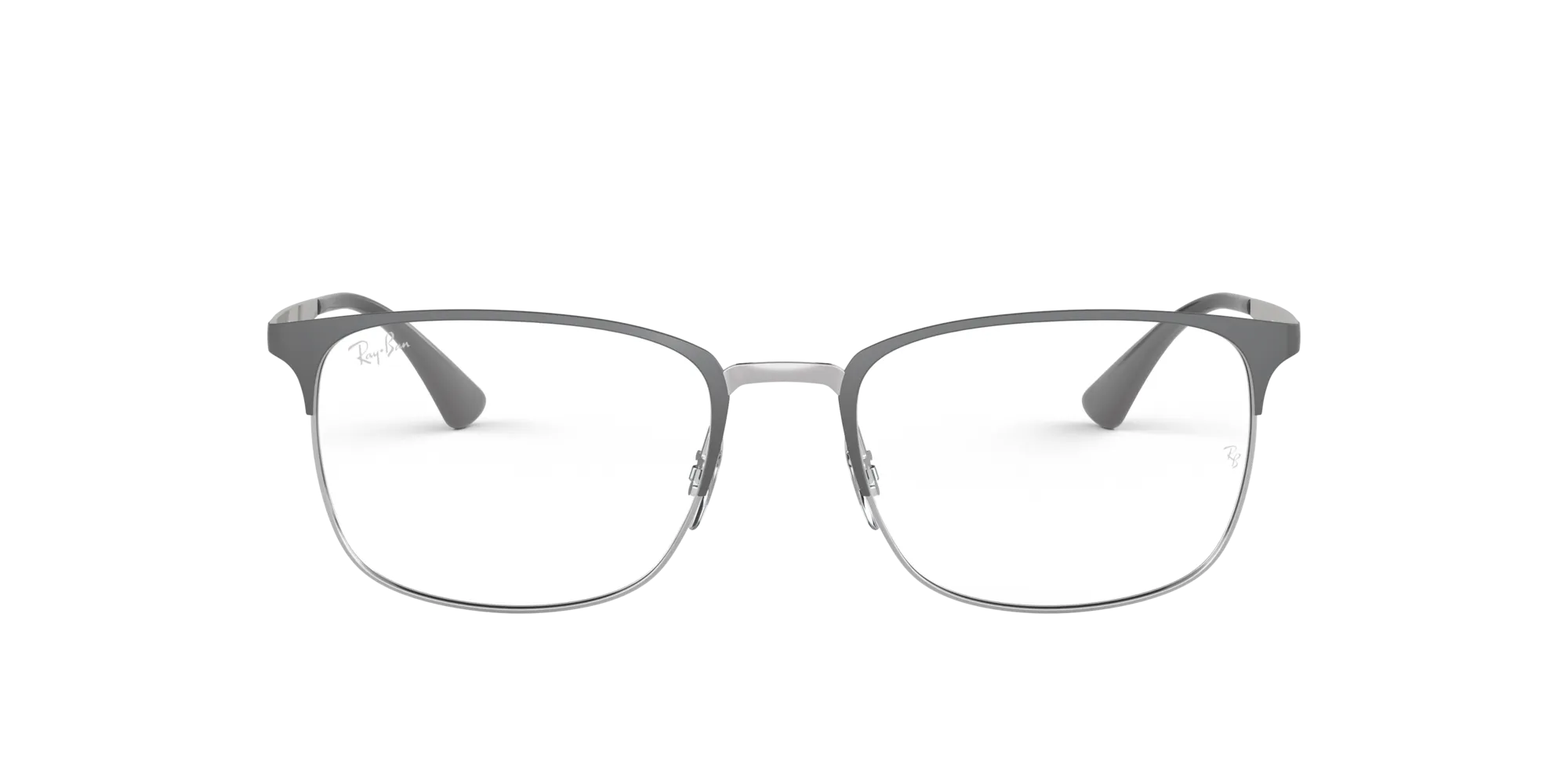 Ray - Ban RX6421 3004 Montature da vista Metallo Grigio Trasparente Squadrata Normale - immagine 2