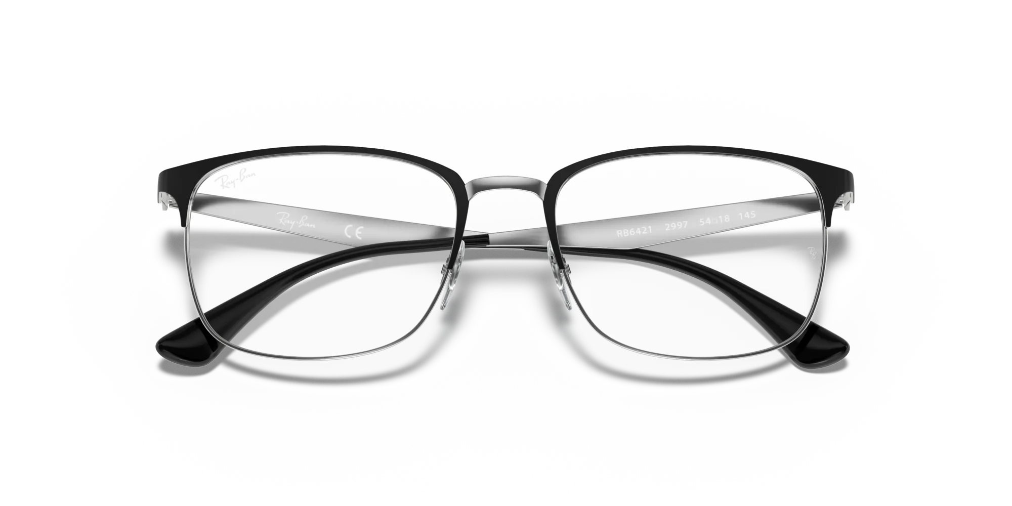 Ray - Ban RX6421 2997 Montature da vista Metallo Nero Squadrata - immagine 2