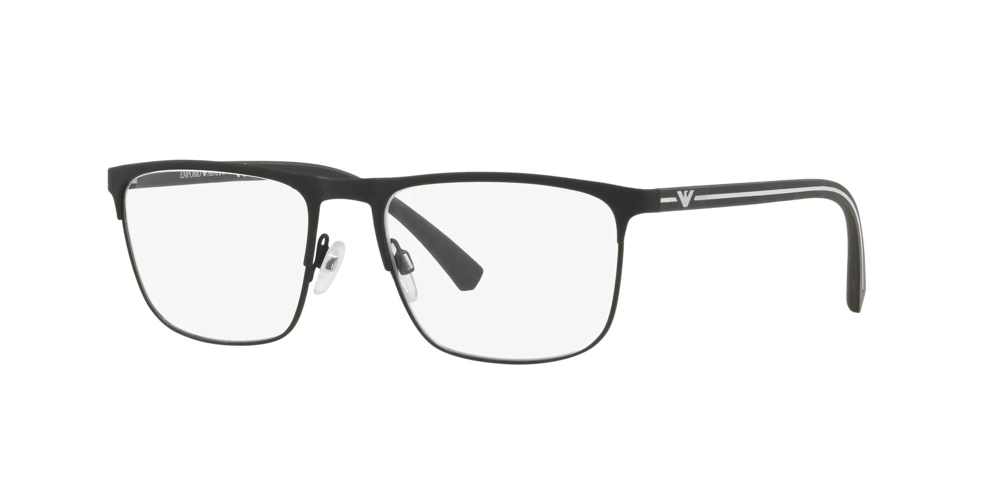 Emporio Armani EA1079 3094 Montature da vista Metallo Nero Squadrata Normale - immagine 1