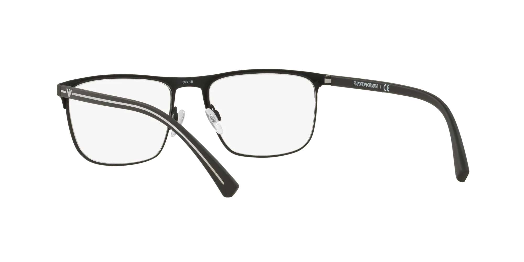 Emporio Armani EA1079 3094 Montature da vista Metallo Nero Squadrata Normale - immagine 4