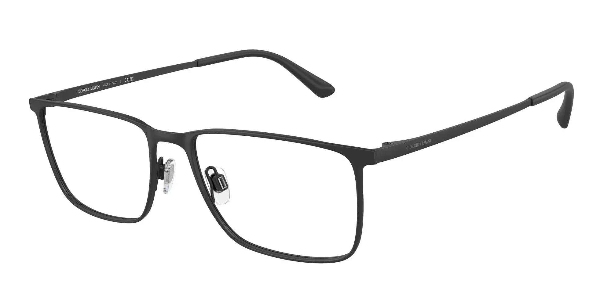 Giorgio Armani AR5080 3001 Montature da vista Metallo Nero Squadrata Normale - immagine 1