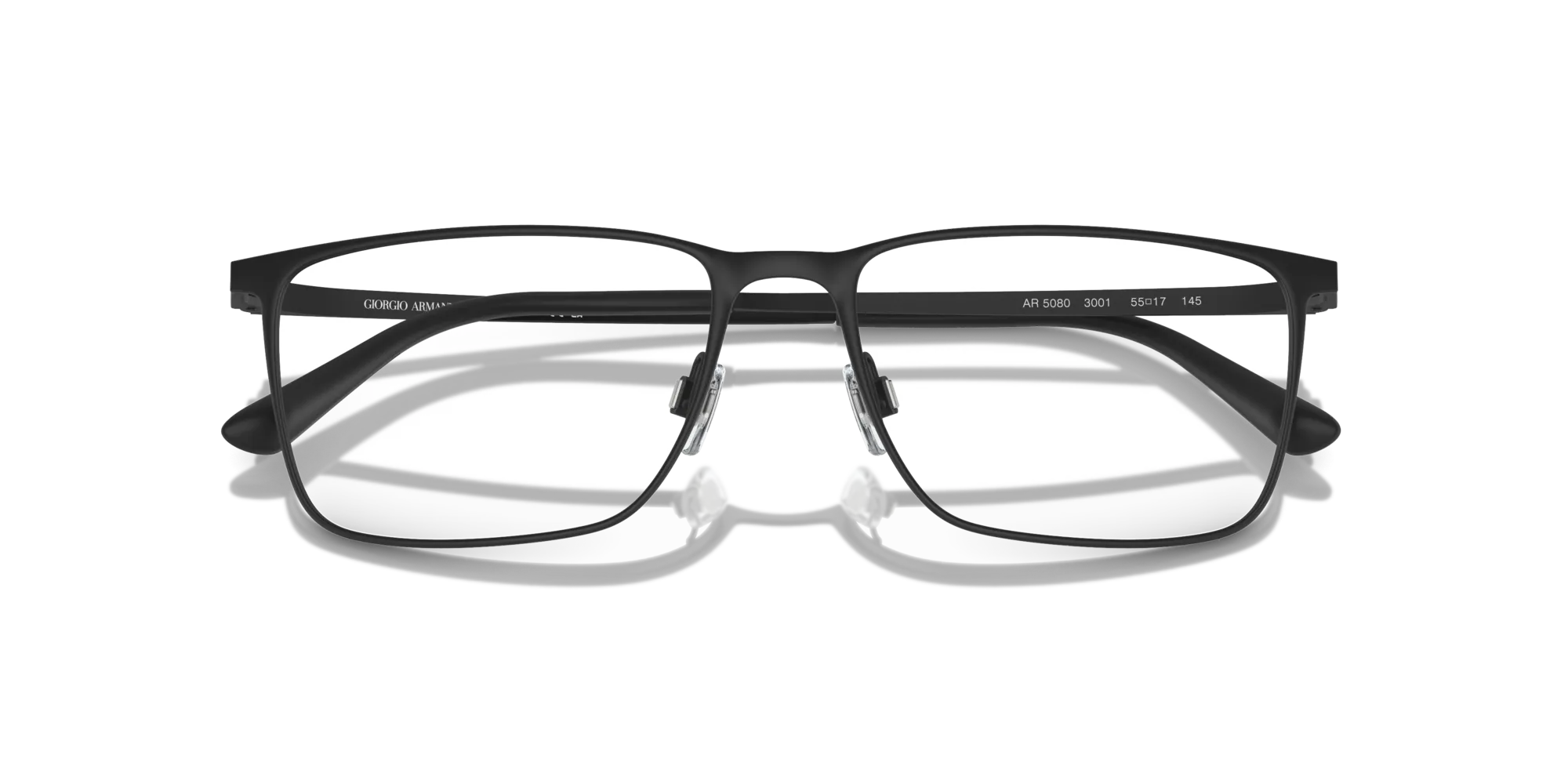 Giorgio Armani AR5080 3001 Montature da vista Metallo Nero Squadrata Normale - immagine 2