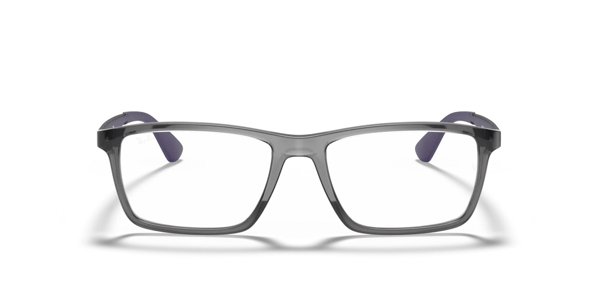 Ray - Ban RX7056 5814 Montature da vista Iniettato Grigio Trasparente Squadrata Normale - immagine 3