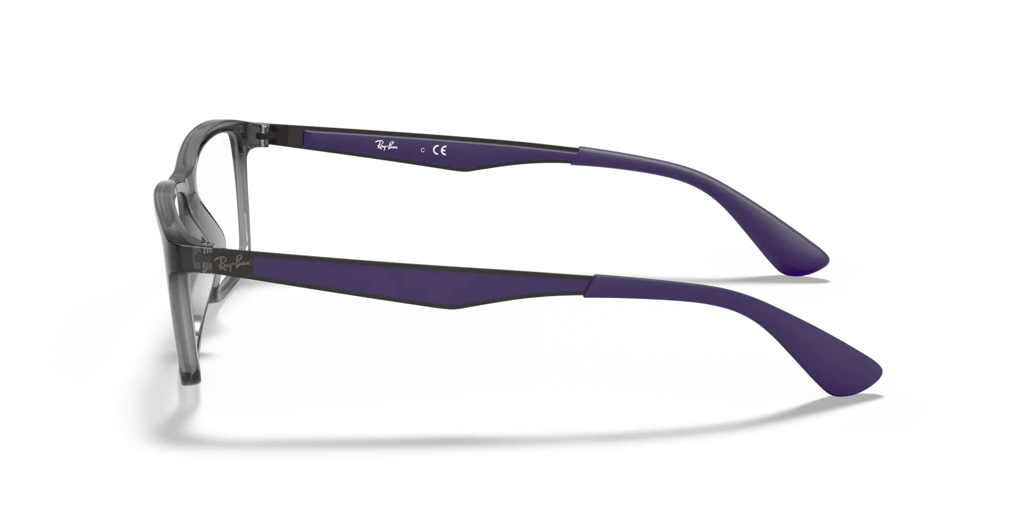 Ray - Ban RX7056 5814 Montature da vista Iniettato Grigio Trasparente Squadrata Normale - immagine 4