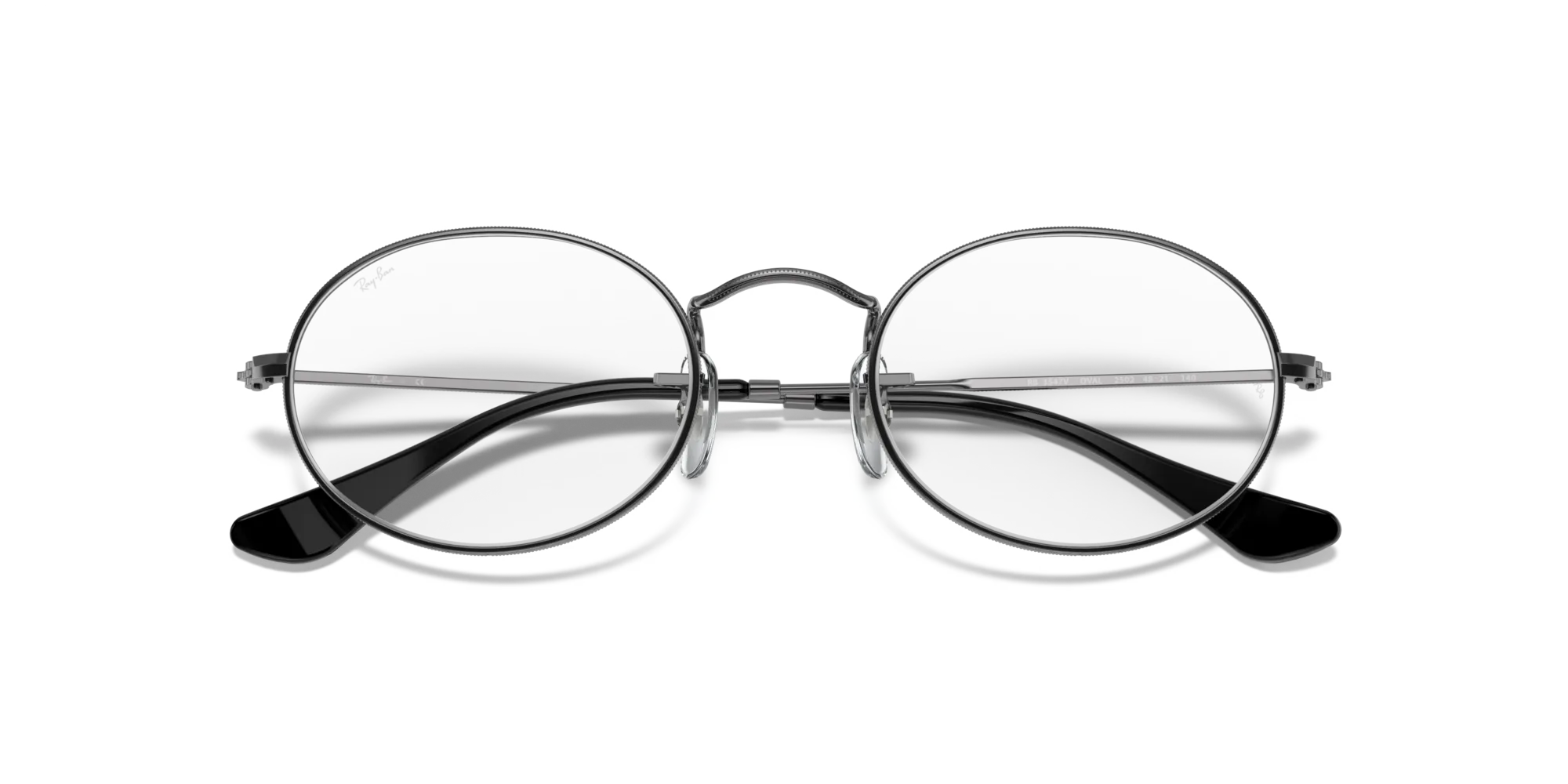 Ray - Ban RX3547V OVAL 2502 Montature da vista Metallo Grigio Trasparente Rotonda Normale - immagine 2