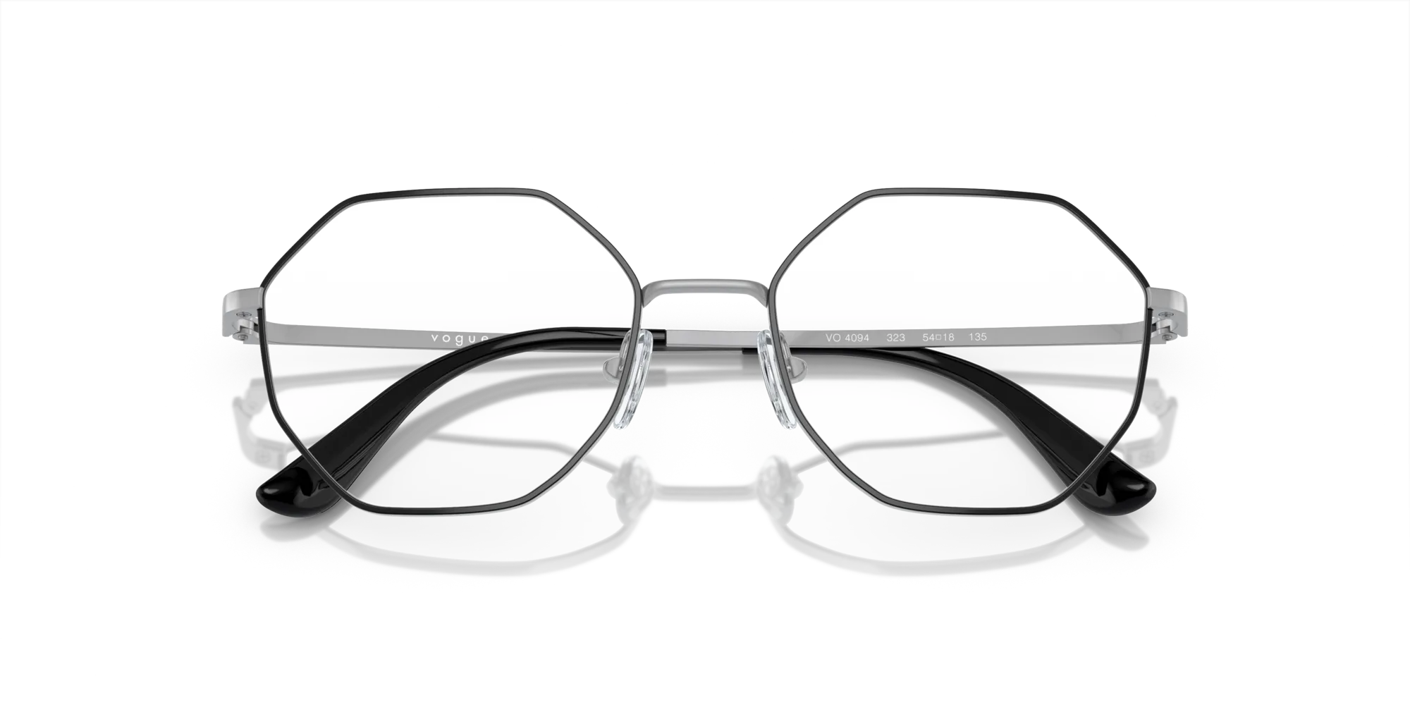 VOGUE EYEWEAR VO4094 323 Montature da vista Metallo Nero Geometrica - immagine 2