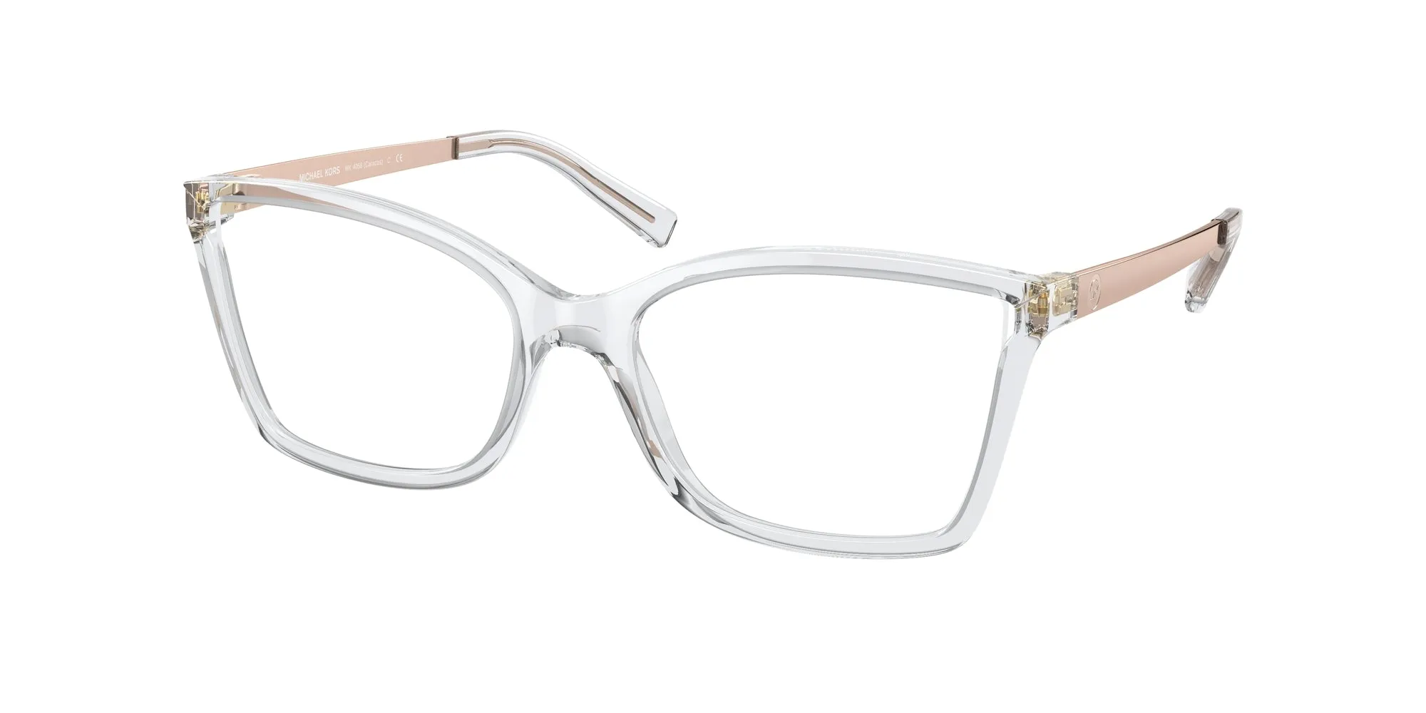 Michael Kors MK4058 CARACAS 3050 Montature da vista Iniettato Trasparente Squadrata Normale - immagine 1