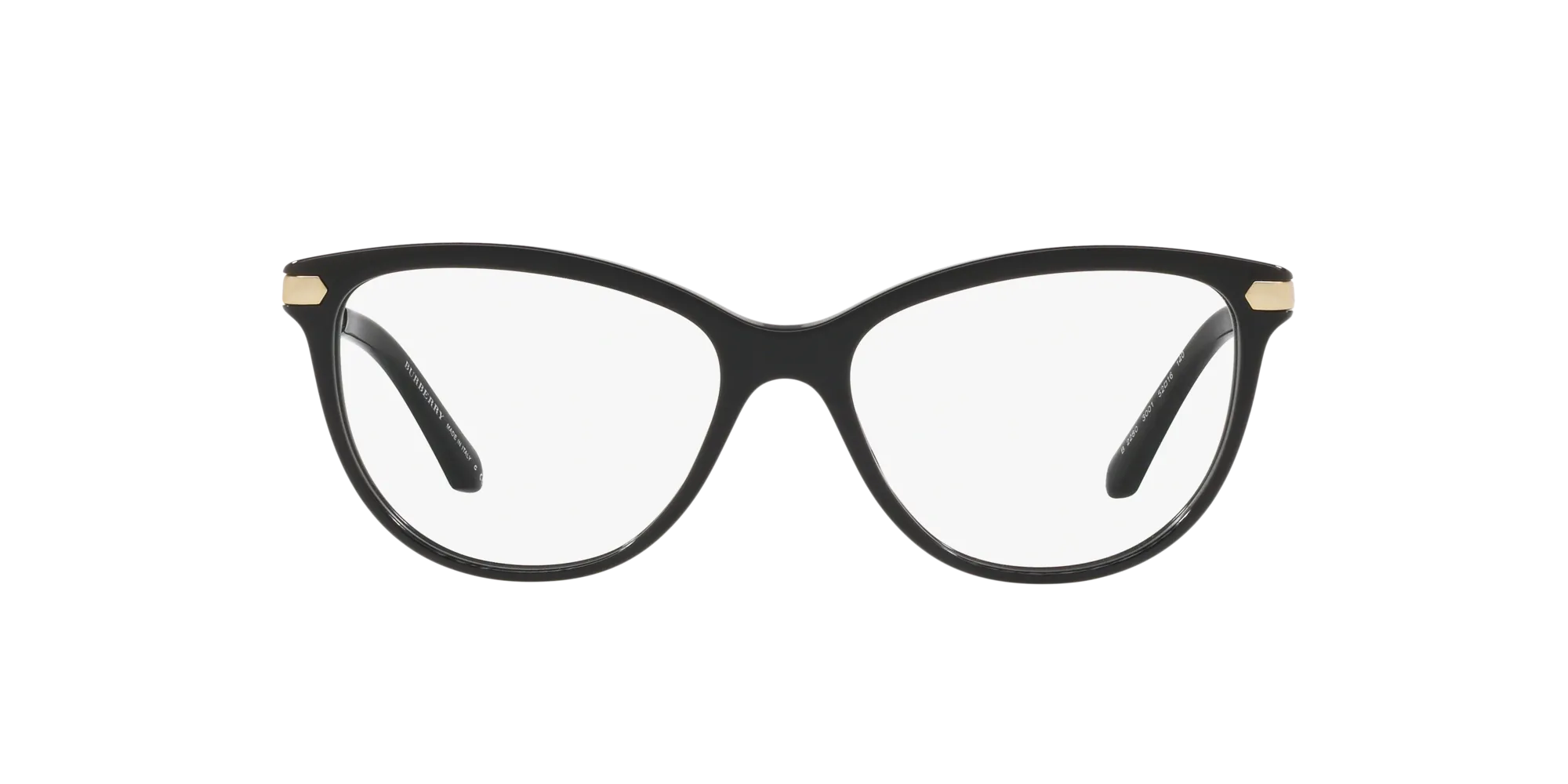 Burberry BE2280 3001 Montature da vista Acetato Nero Squadrata Normale - immagine 2