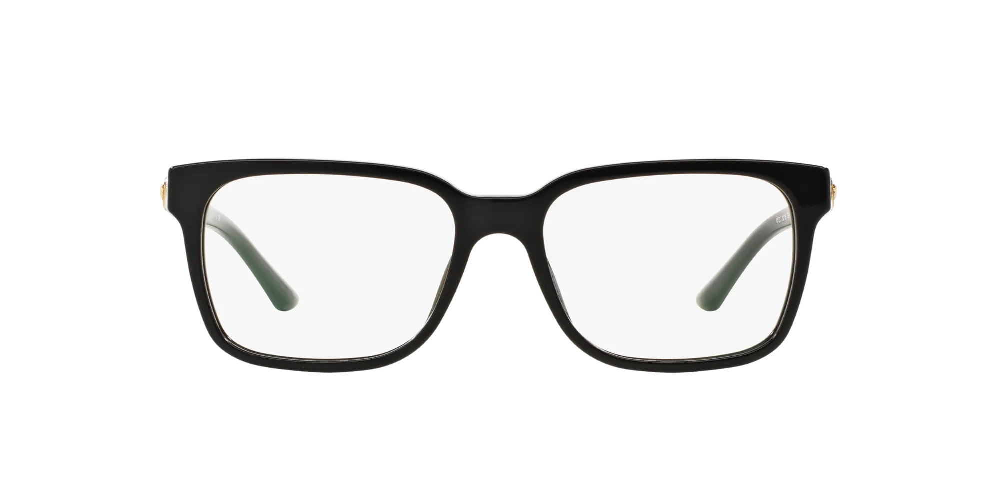 Versace VE3218 GB1 Montature da vista Acetato Nero Trasparente Squadrata Normale - immagine 2
