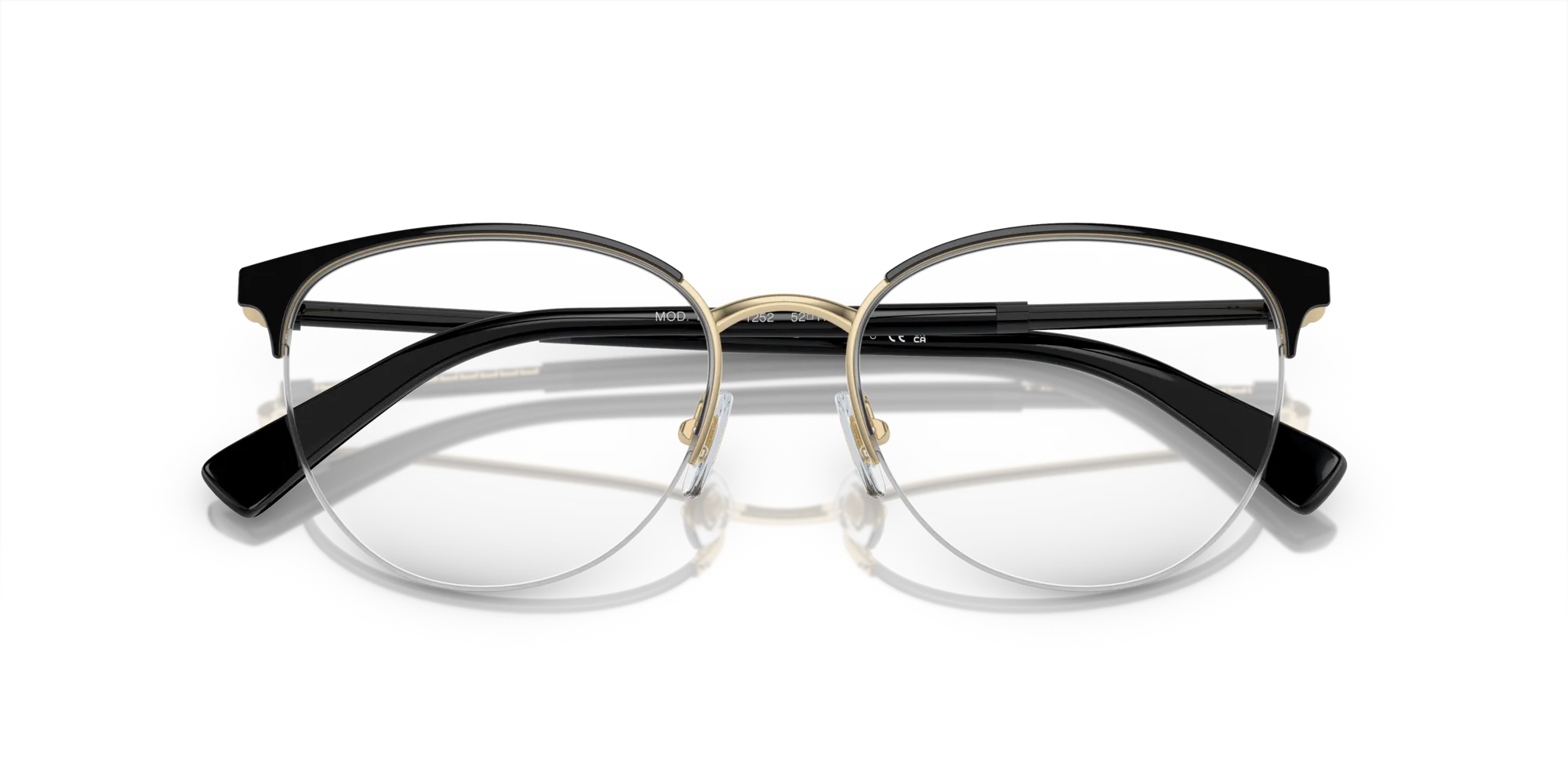 Versace VE1247 1252 Montature da vista Metallo Nero Pantos Normale - immagine 2