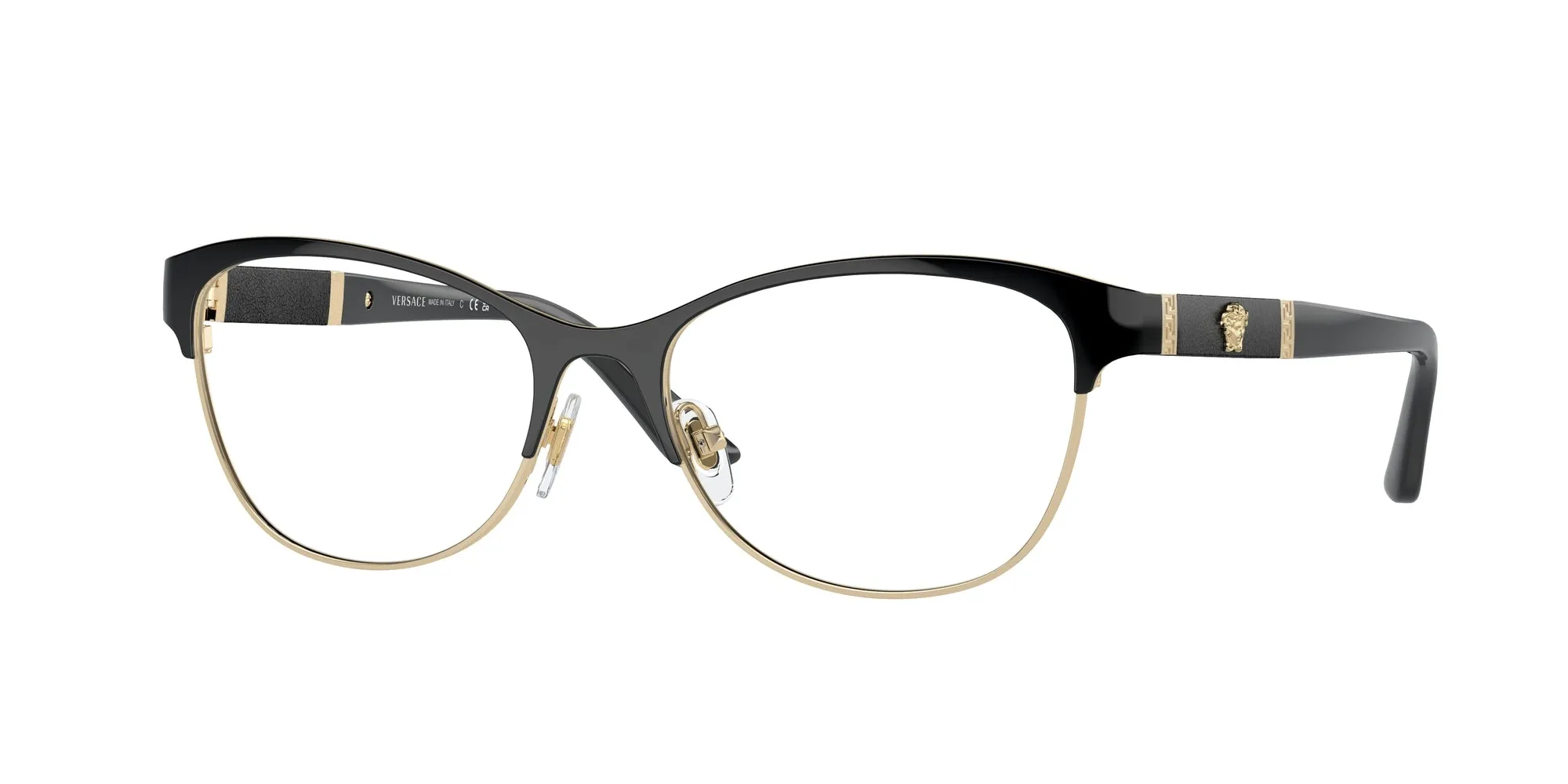 Versace VE1233Q 1366 Montature da vista Metallo Nero Geometrica Normale - immagine 1