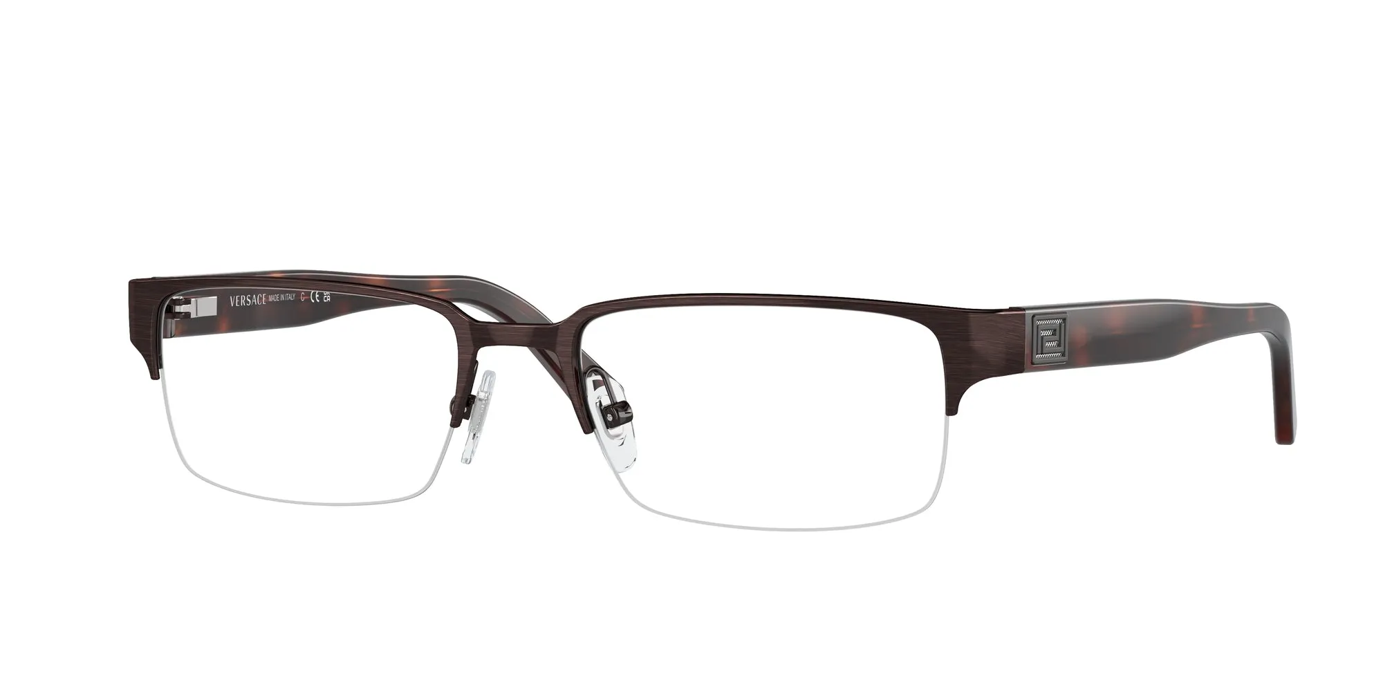 Versace VE1184 1269 Montature da vista Metallo Marrone Squadrata Normale - immagine 1