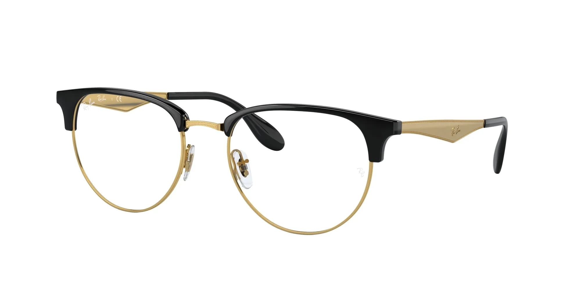 Ray - Ban RX6396 5784 Montature da vista Metallo Nero Trasparente Pantos Normale - immagine 1