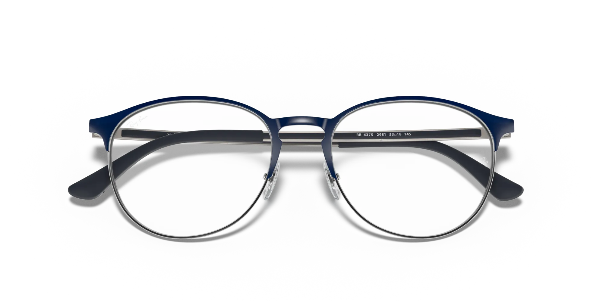 Ray - Ban RX6375 2981 Montature da vista Metallo Blu Trasparente Pantos Normale - immagine 2