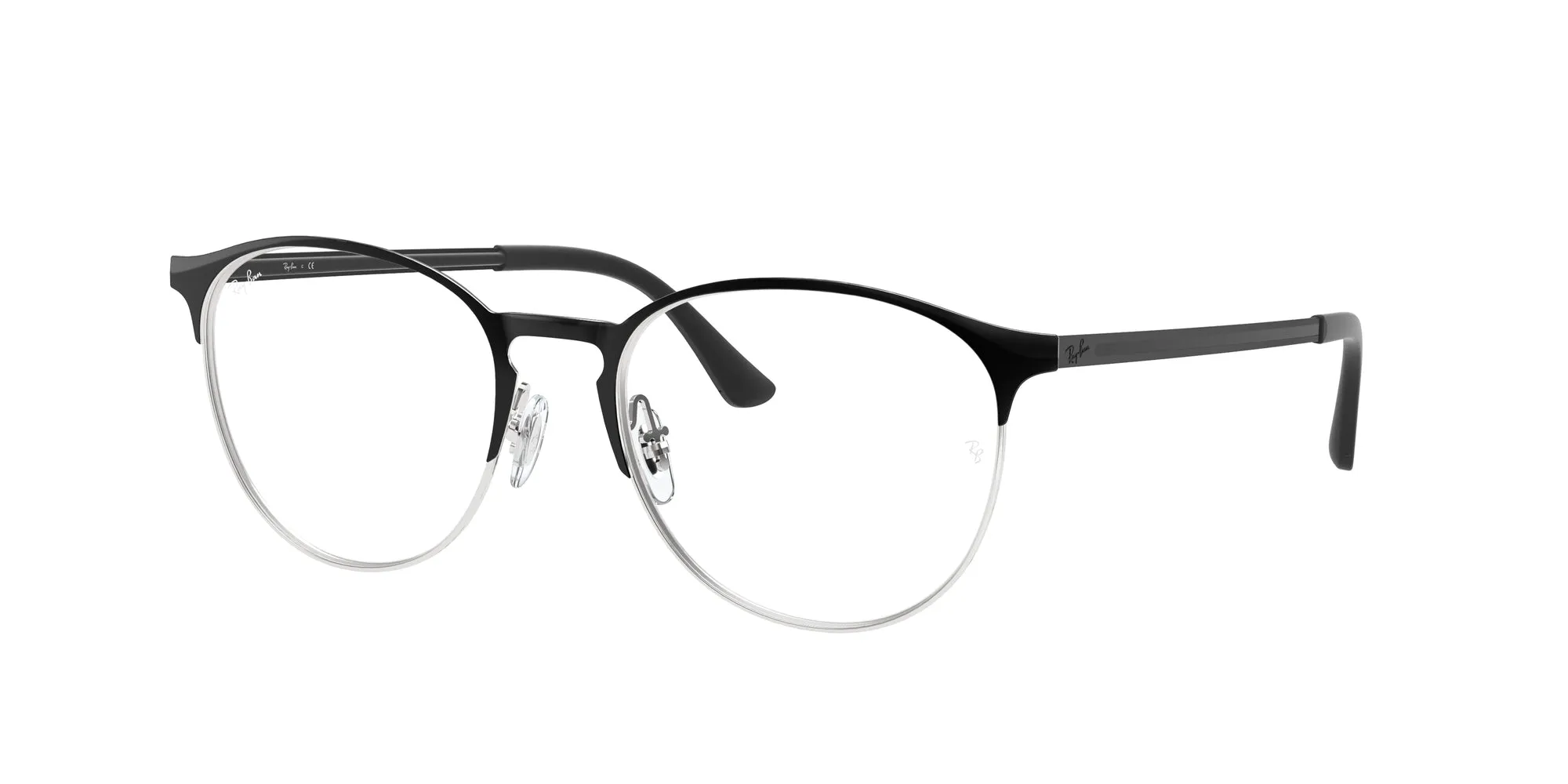 Ray - Ban RX6375 2861 Montature da vista Metallo Nero Trasparente Pantos Normale - immagine 1