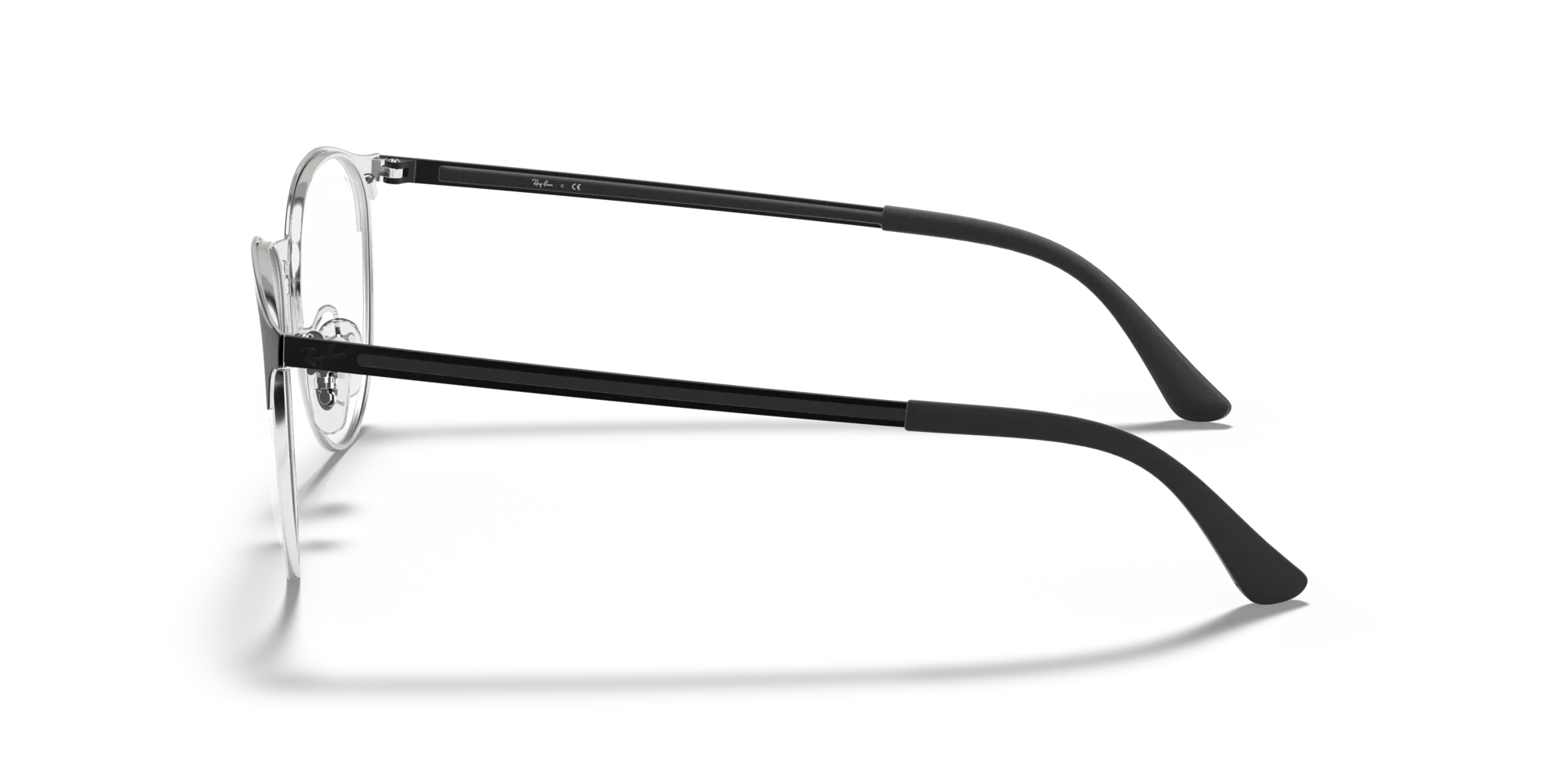 Ray - Ban RX6375 2861 Montature da vista Metallo Nero Trasparente Pantos Normale - immagine 4