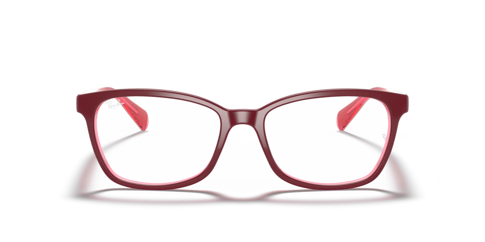 Ray - Ban RX5362 5777 Montature da vista Acetato Rosso Trasparente Farfalla Normale - immagine 3
