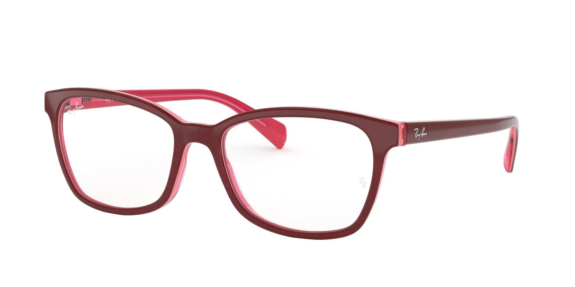 Ray - Ban RX5362 5777 Montature da vista Acetato Rosso Trasparente Farfalla Normale - immagine 1