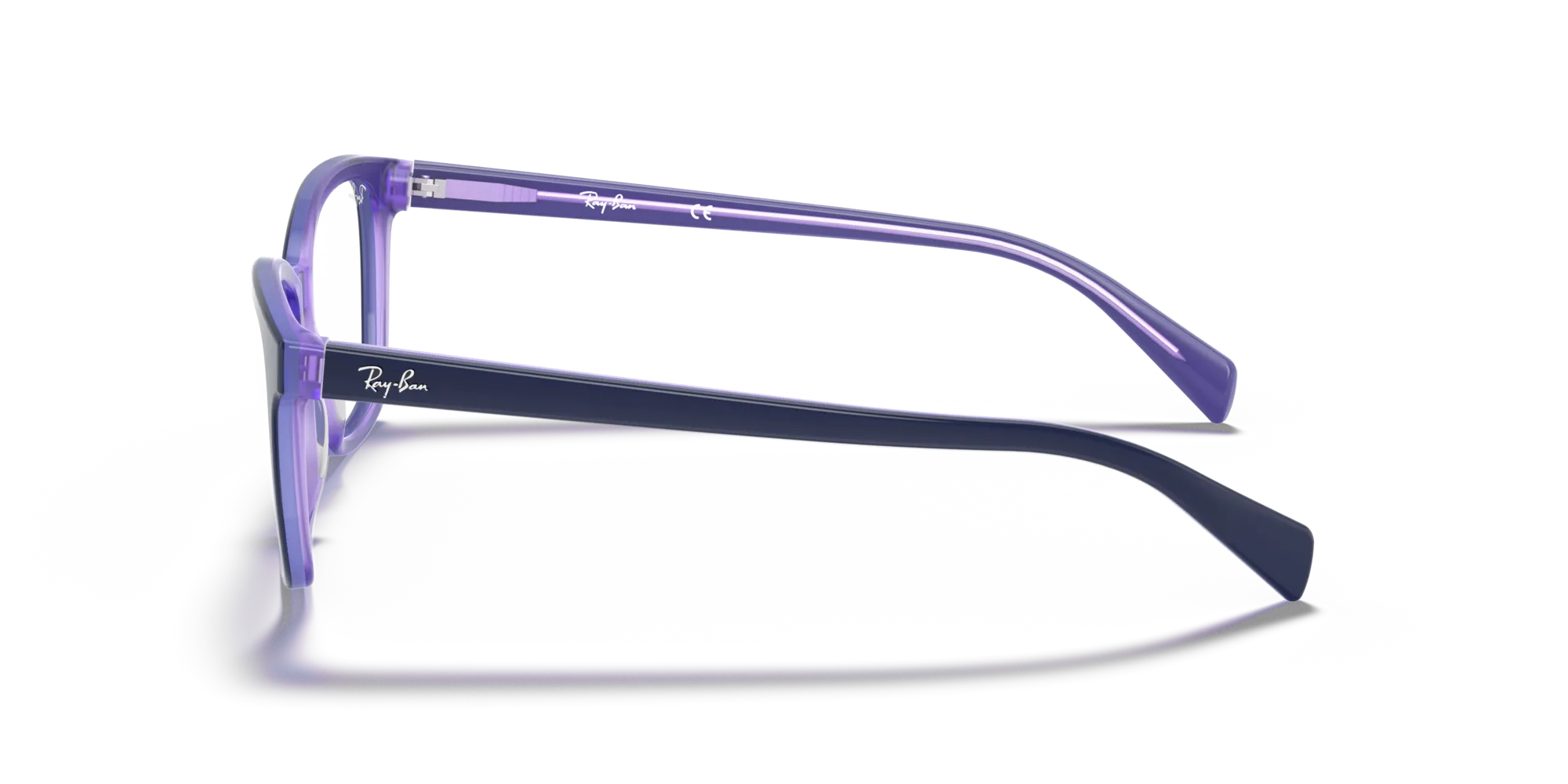 Ray - Ban RX5362 5776 Montature da vista Acetato Blu Trasparente Farfalla Normale - immagine 4