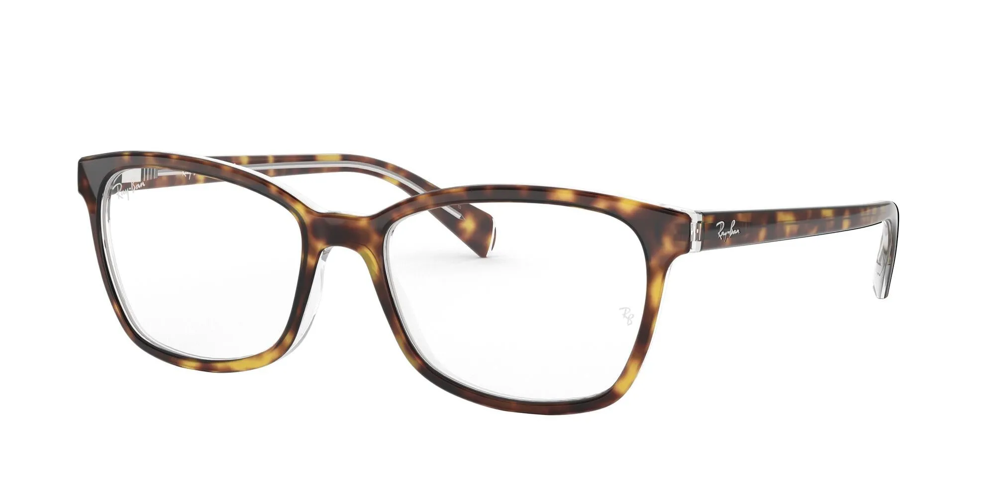 Ray - Ban RX5362 5082 Montature da vista Acetato Marrone Trasparente Farfalla Normale - immagine 1