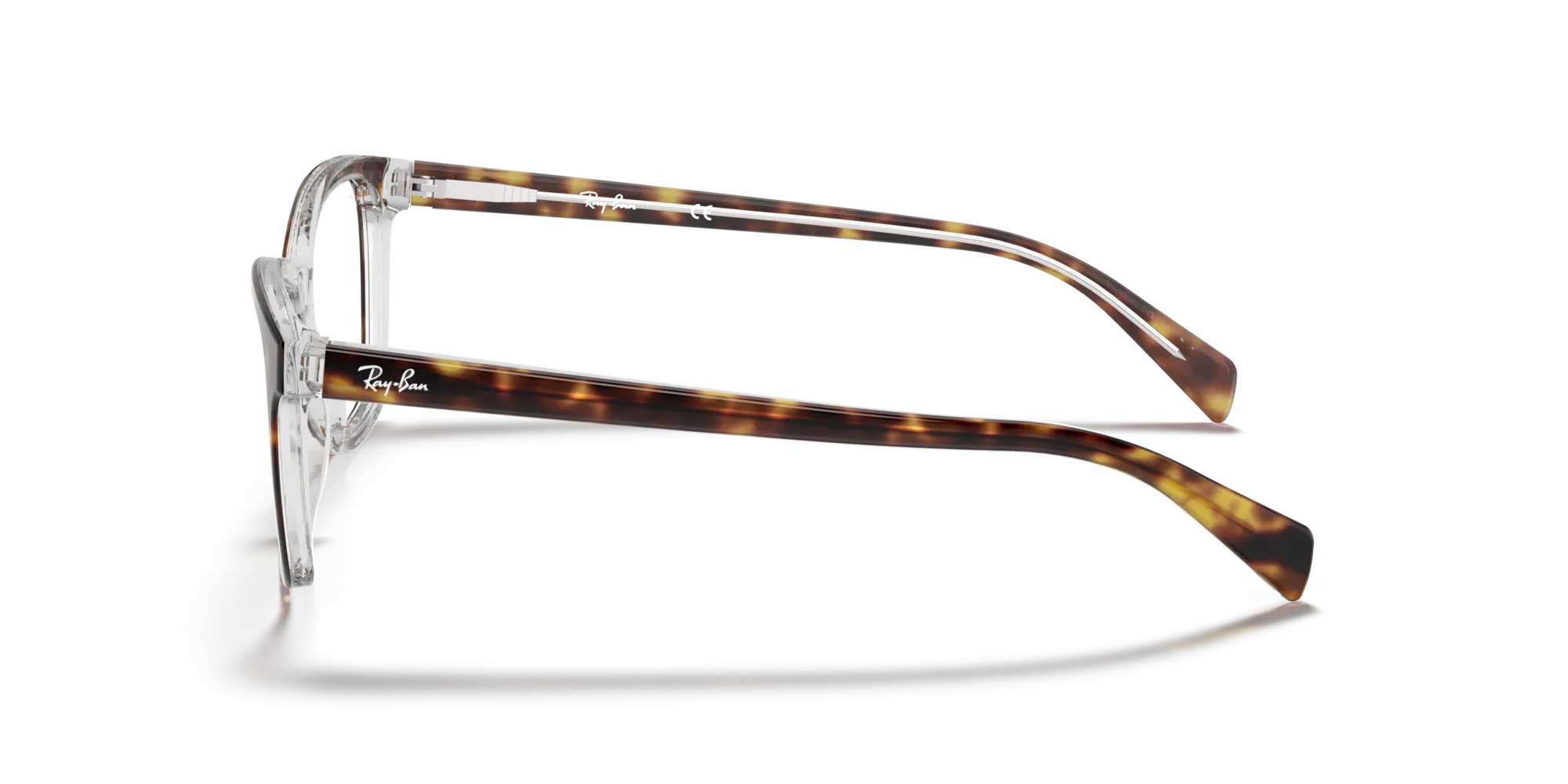 Ray - Ban RX5362 5082 Montature da vista Acetato Marrone Trasparente Farfalla Normale - immagine 4