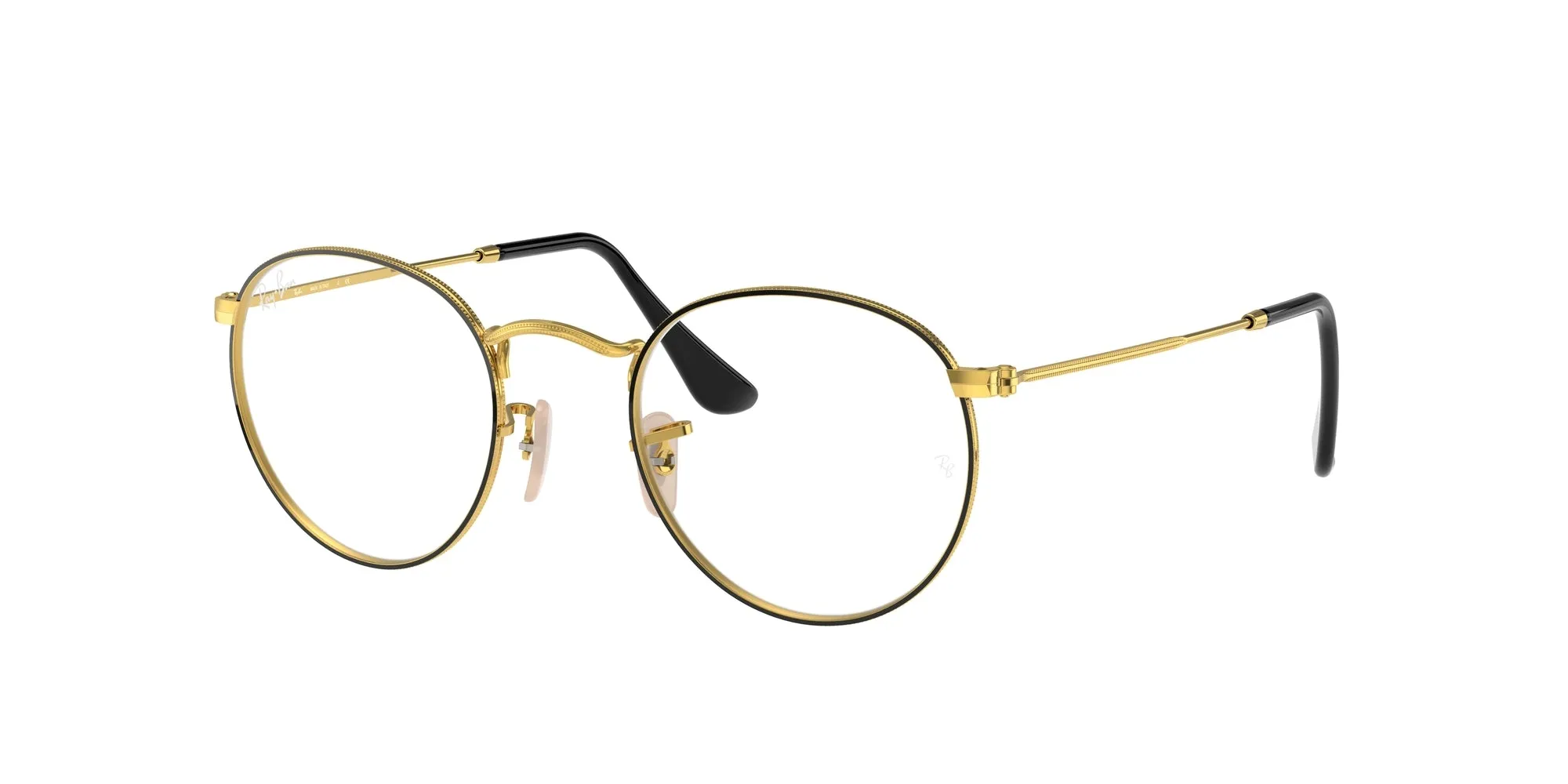 Ray - Ban RX3447V ROUND METAL 2991 Montature da vista Metallo Nero Trasparente Rotonda Normale - immagine 1