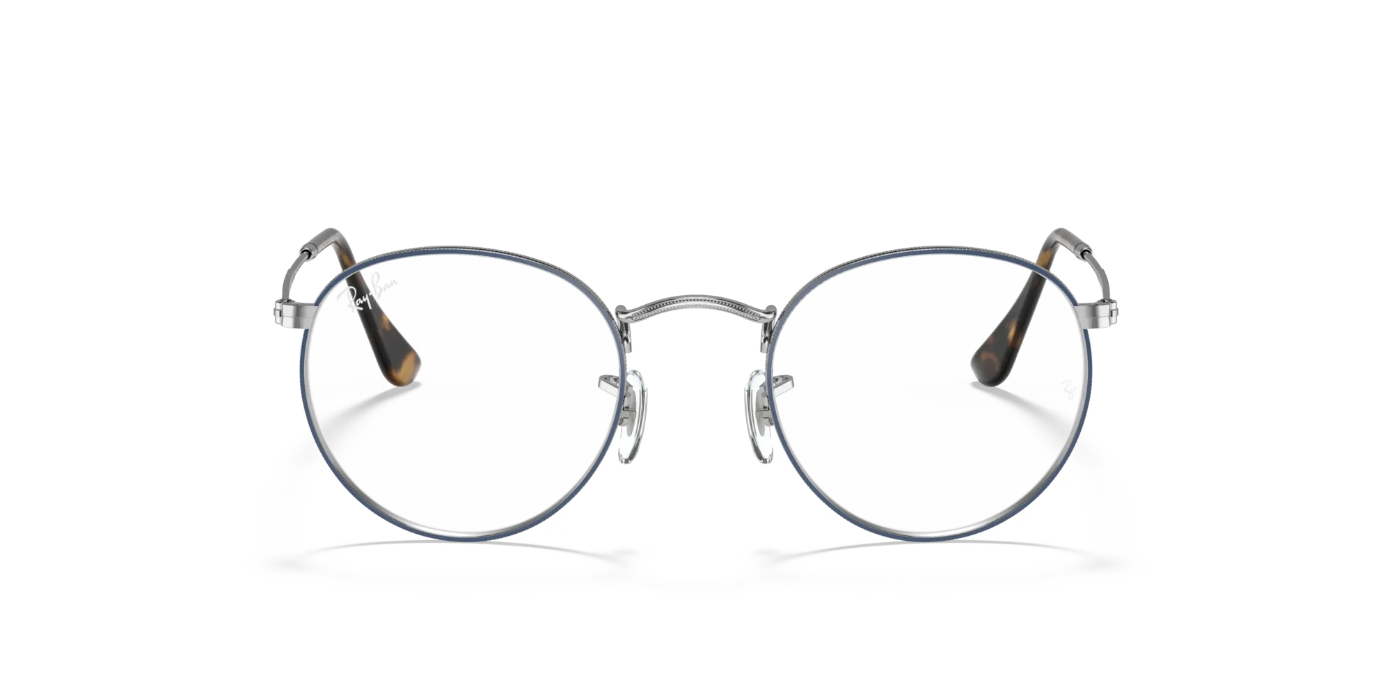 Ray - Ban RX3447V ROUND METAL 2970 Montature da vista Metallo Blu Trasparente Rotonda Normale - immagine 3