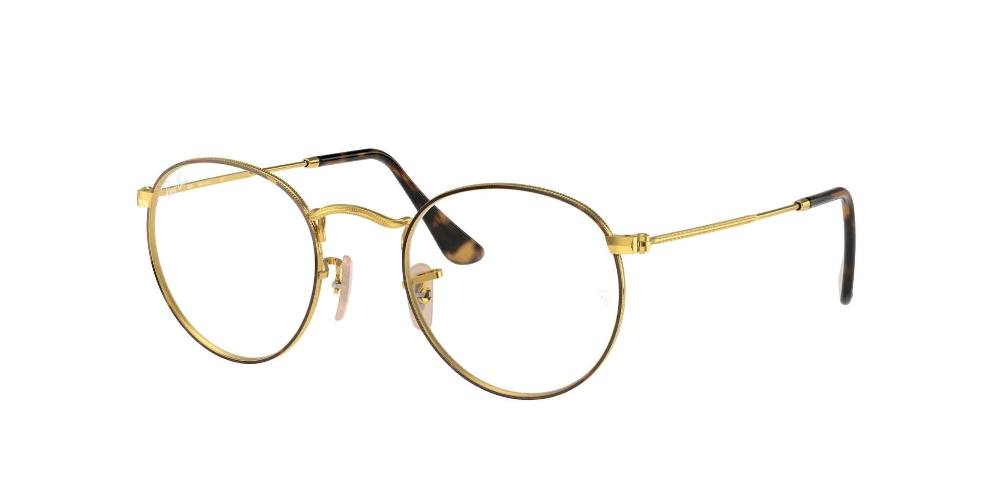 Ray - Ban RX3447V ROUND METAL 2945 Montature da vista Metallo Tartaruga Trasparente Rotonda Normale - immagine 1