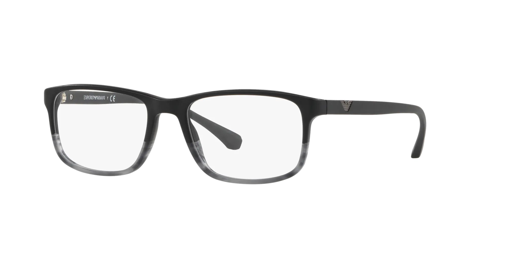 Emporio Armani EA3098 5566 Montature da vista Acetato Nero Squadrata Normale - immagine 1