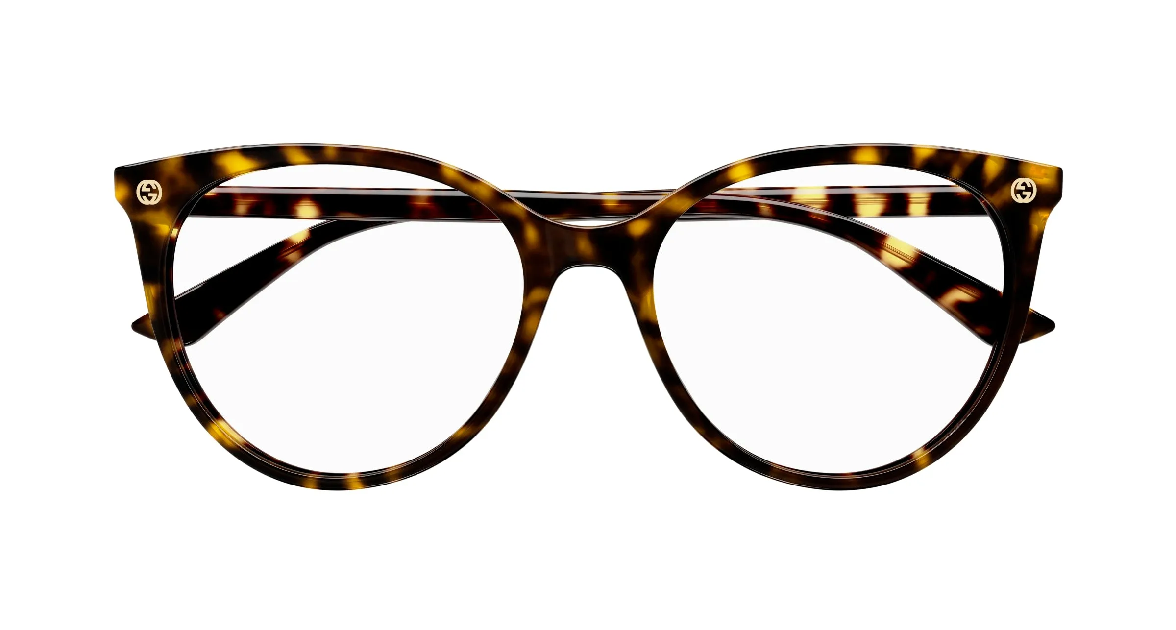 Gucci GG0093O 002 Montature da vista Plastica Havana Trasparente Rotonda - immagine 2